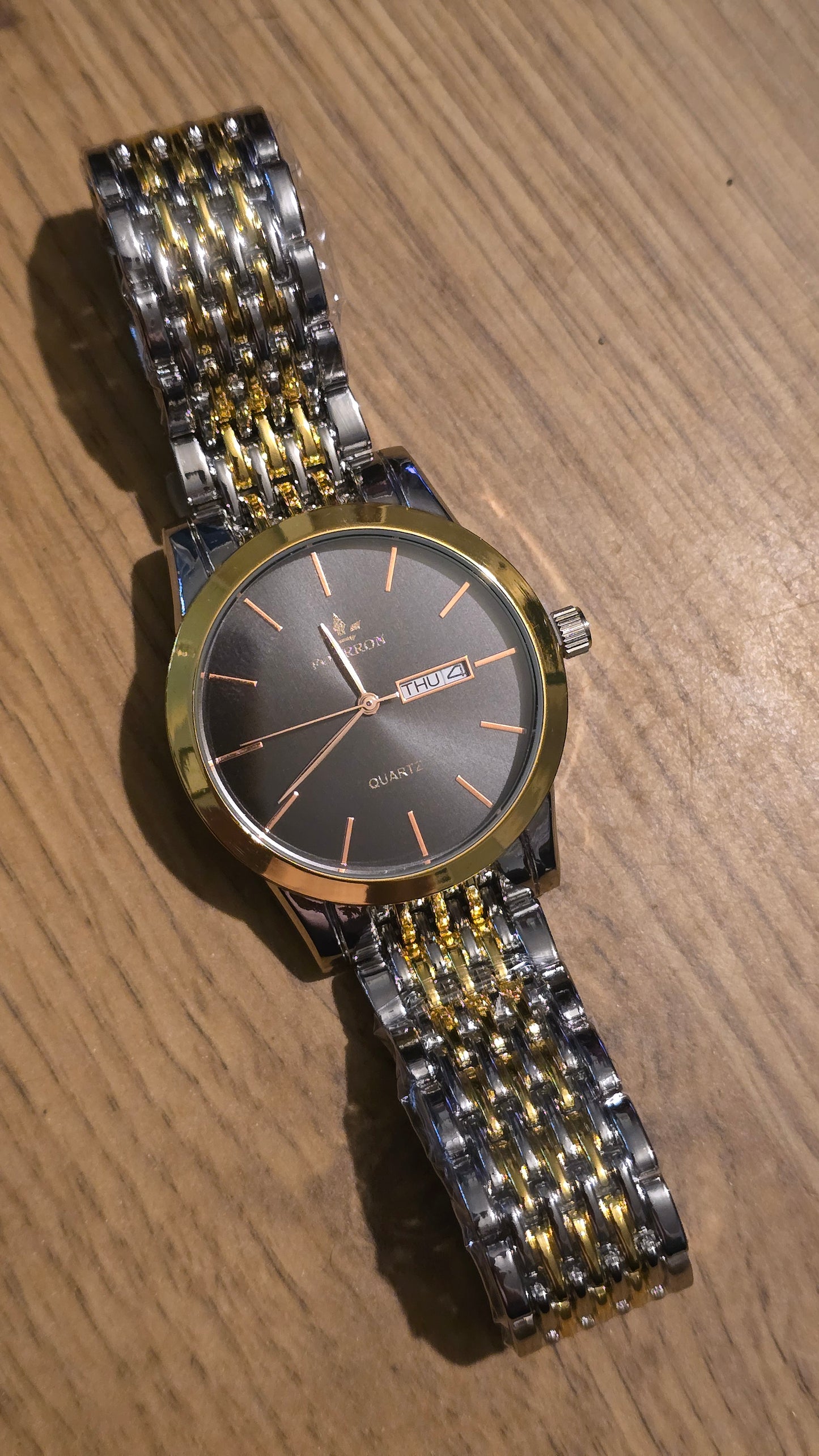 Fourron Mens Bi-Colour Quartz Watch - New