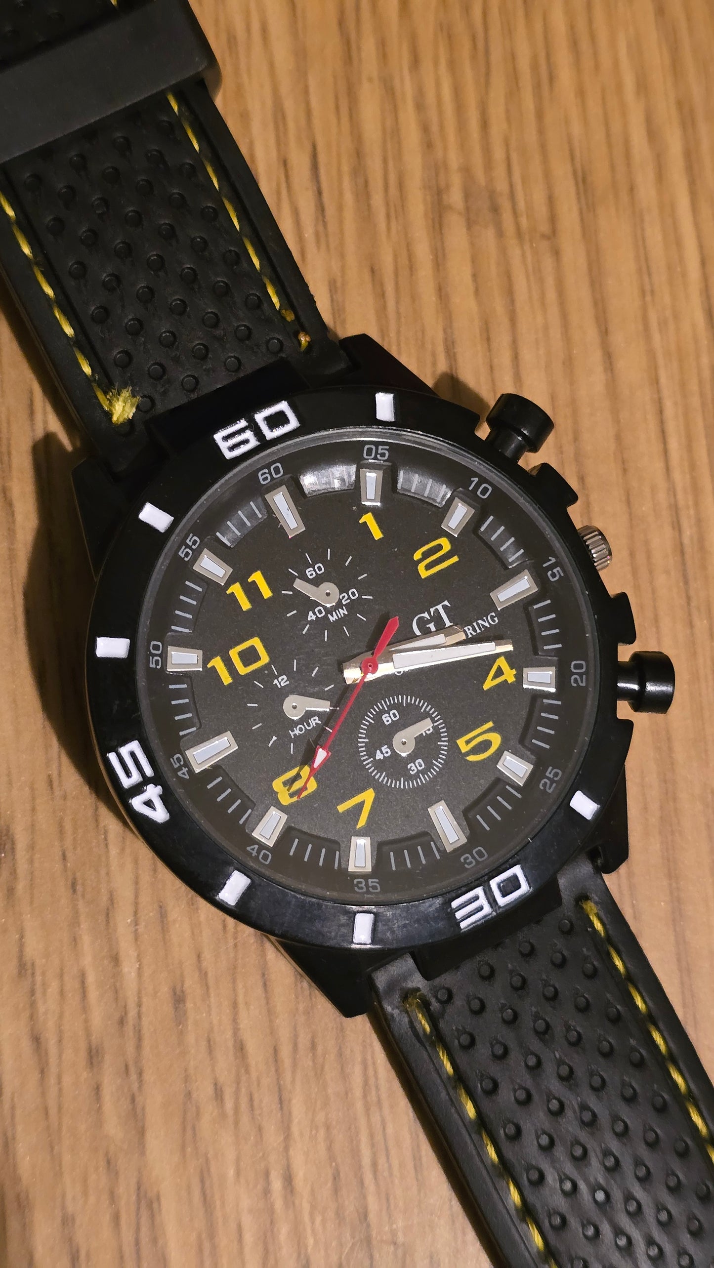 G.T Mens Quartz Watch - Yellow - New