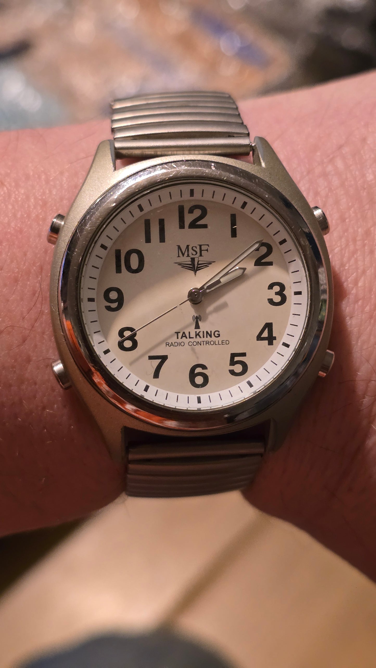 MSF Mens Radio Controlled Talking Watch