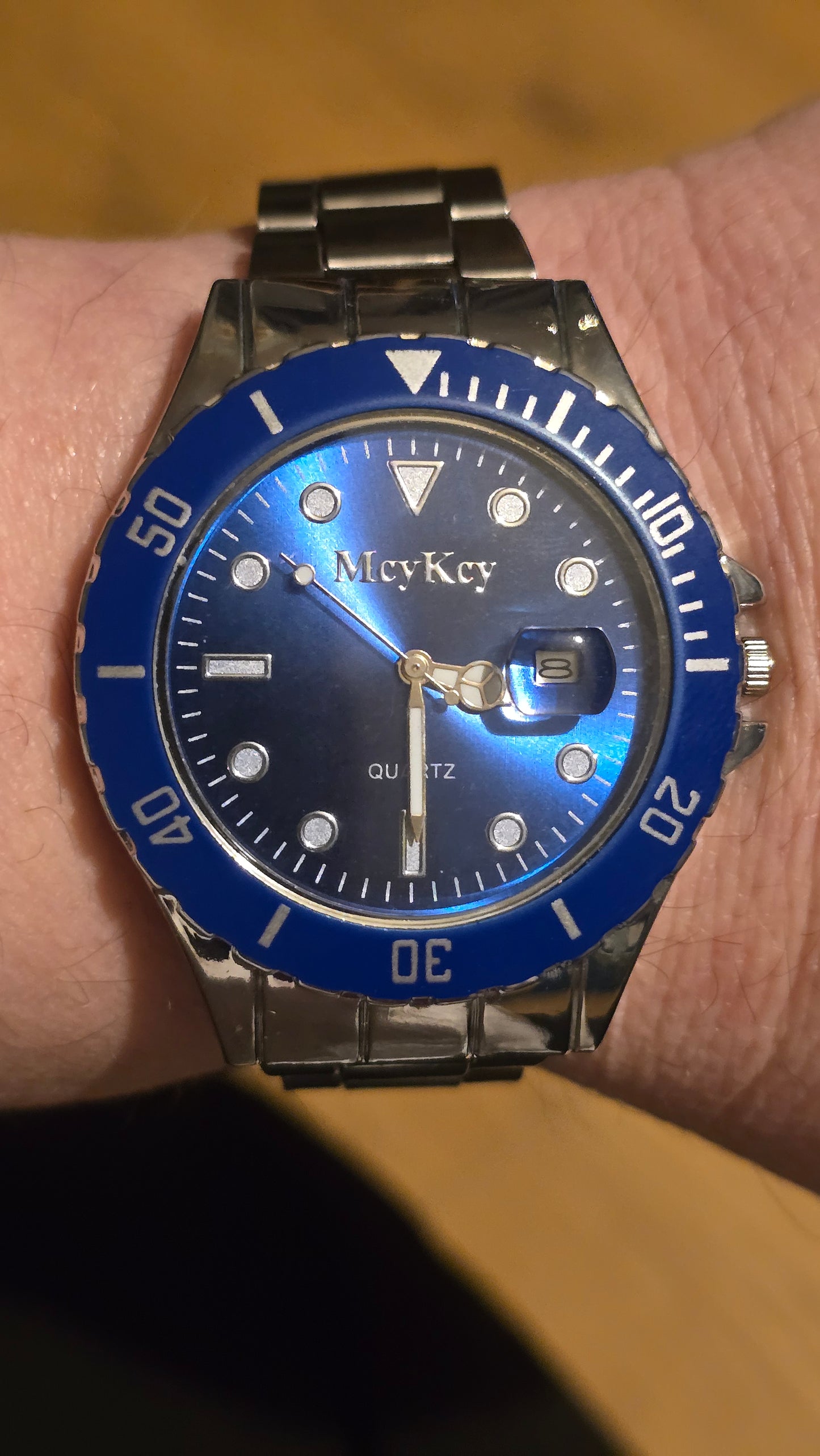 MeyKey Mens Quartz Watch - Blue - New