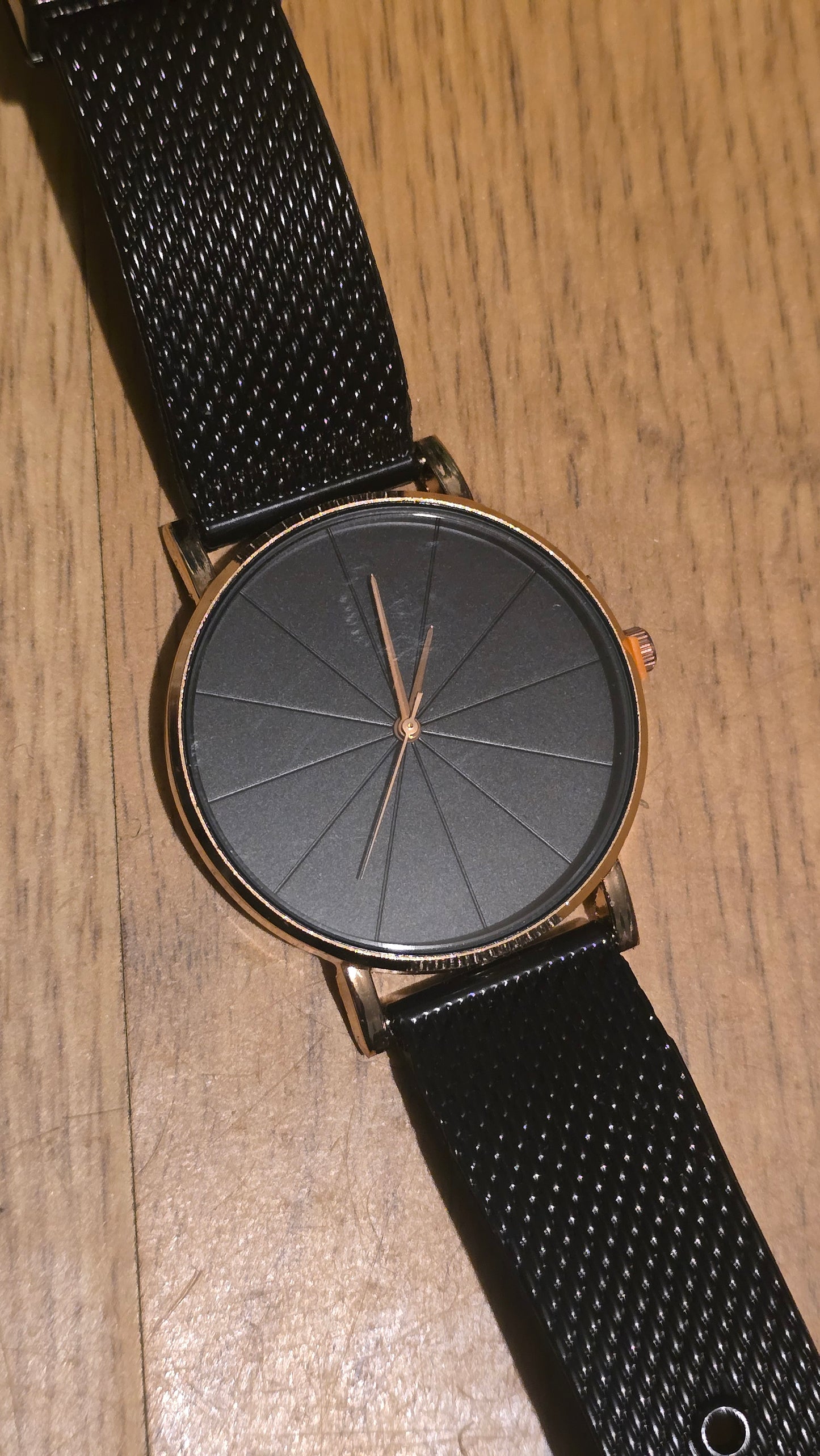 Ladies Black Mesh Quartz Watch - New