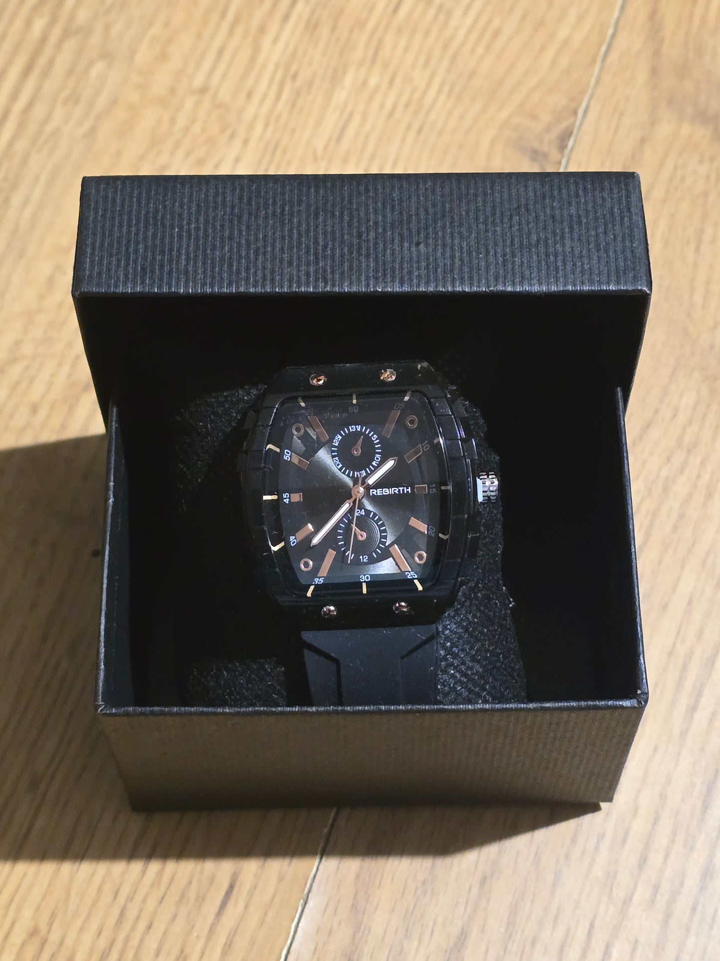 Rebirth Ladies Quartz Watch in Black - New - 1