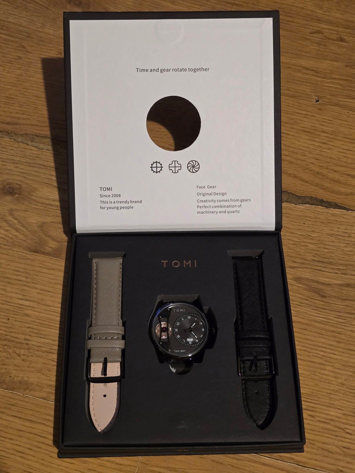 Tomi Face Gear Mens Quartz Watch - New - 1