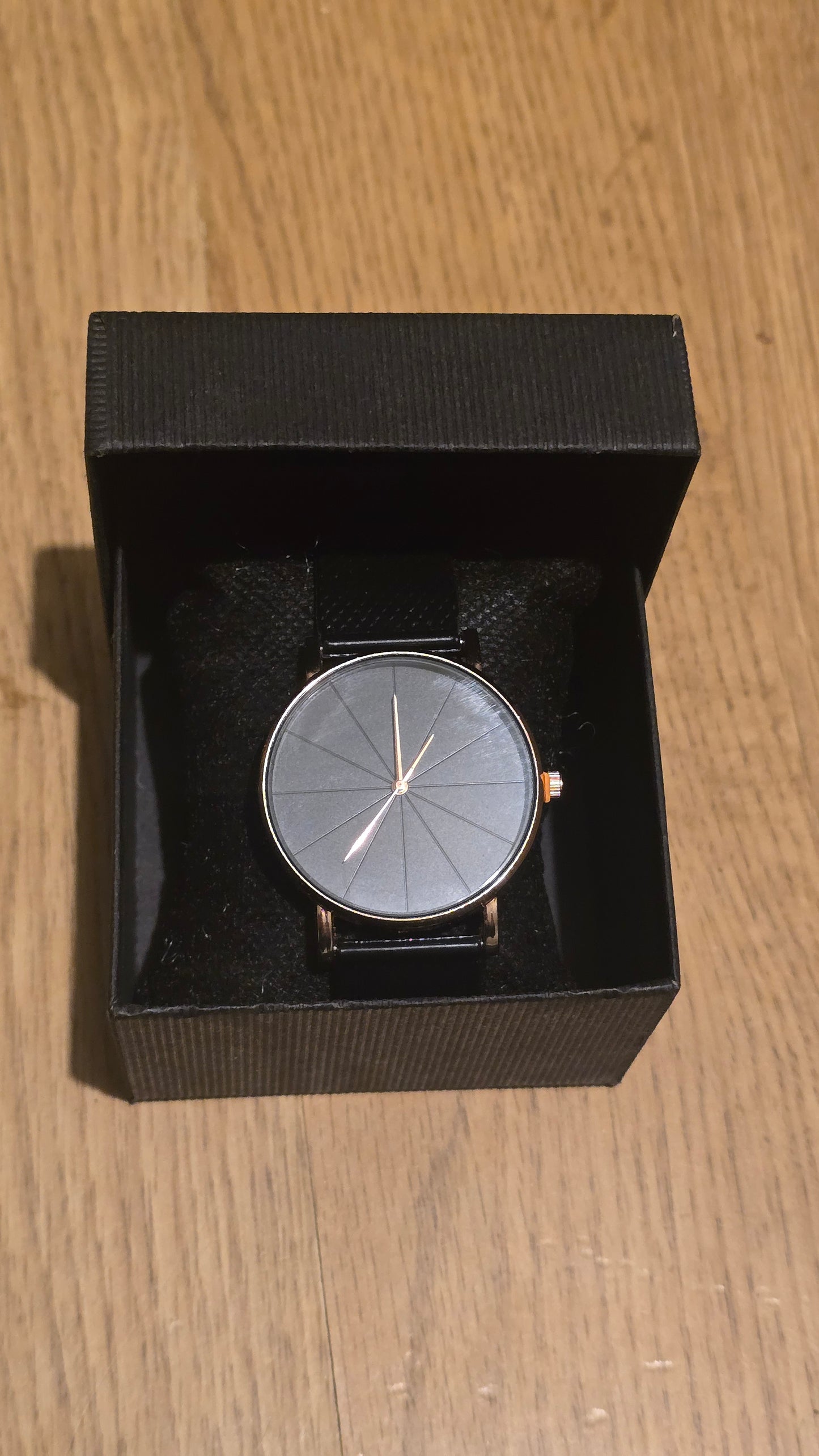 Ladies Black Mesh Quartz Watch - New