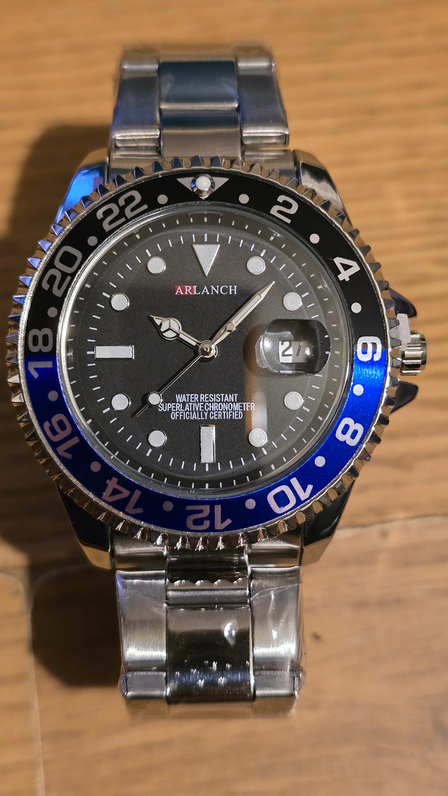 Arlanch Mens Quartz Watch - Blue/Black - New - 1