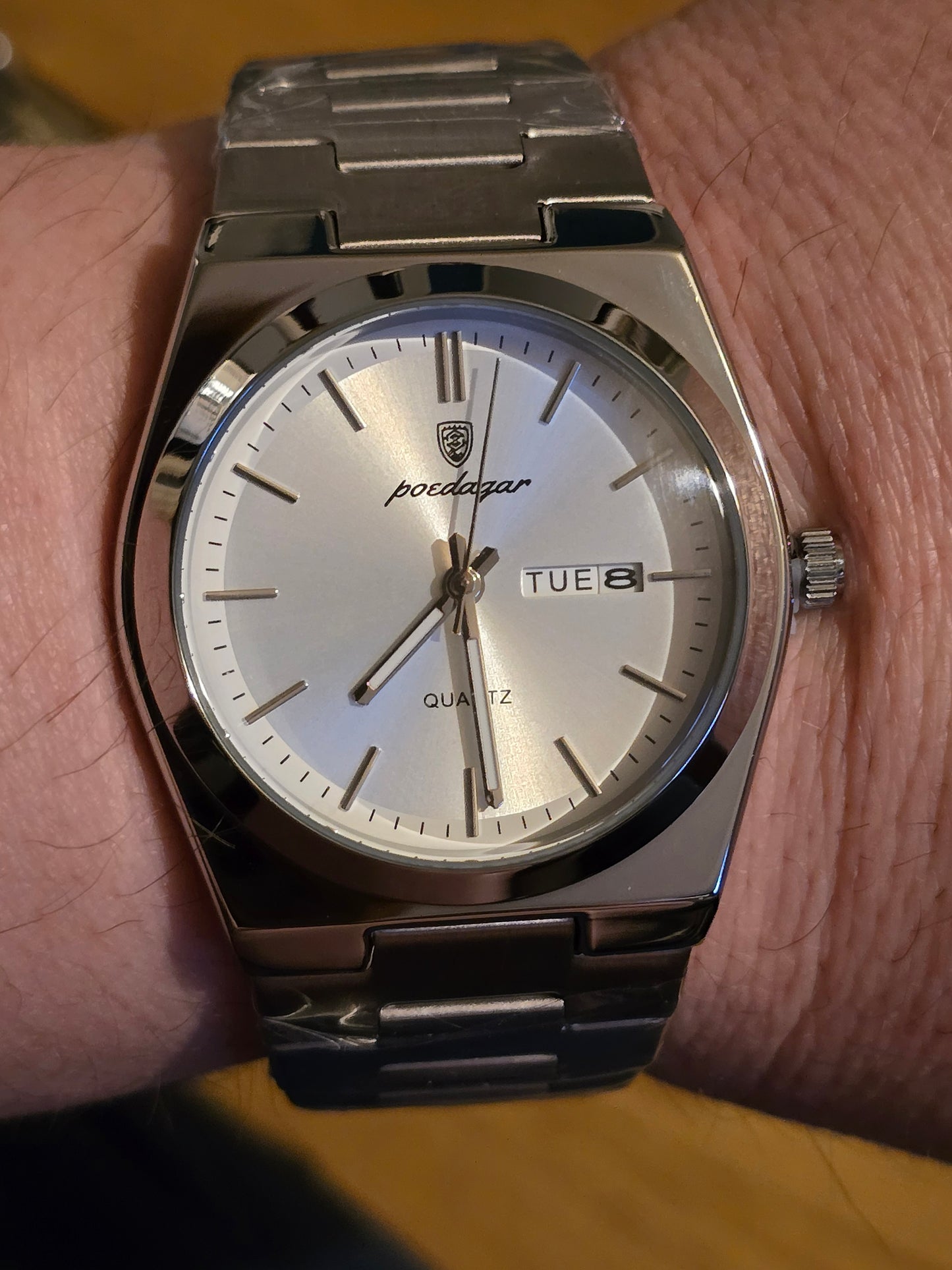 Poedagar Mens Quartz Watch - Silver - New - 2