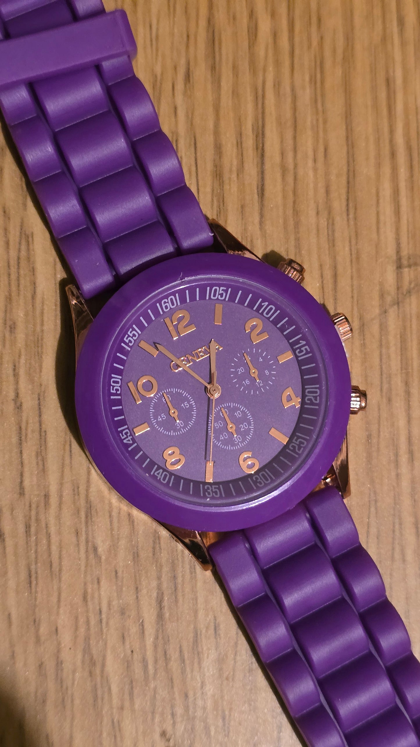 Geneva Ladies Quartz Watch - Purple - New