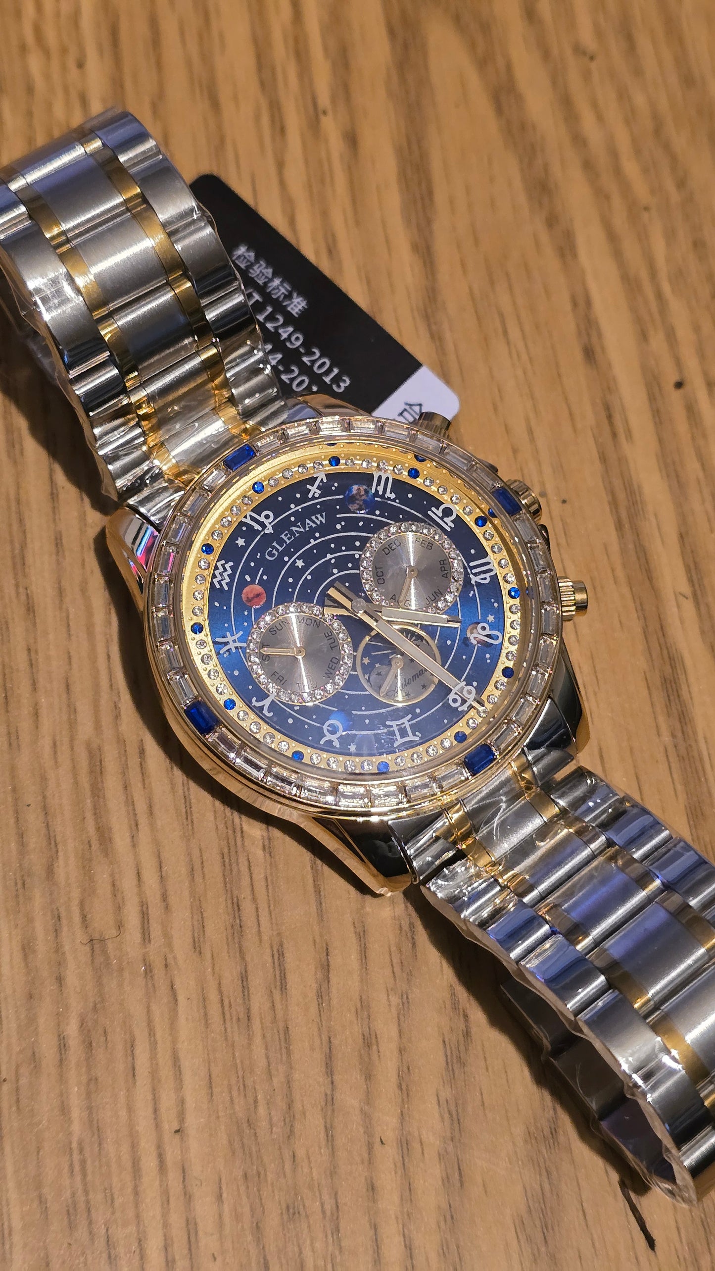 Glenaw Zodiac Starry Automatic Self-Winding Mens Watch - 1
