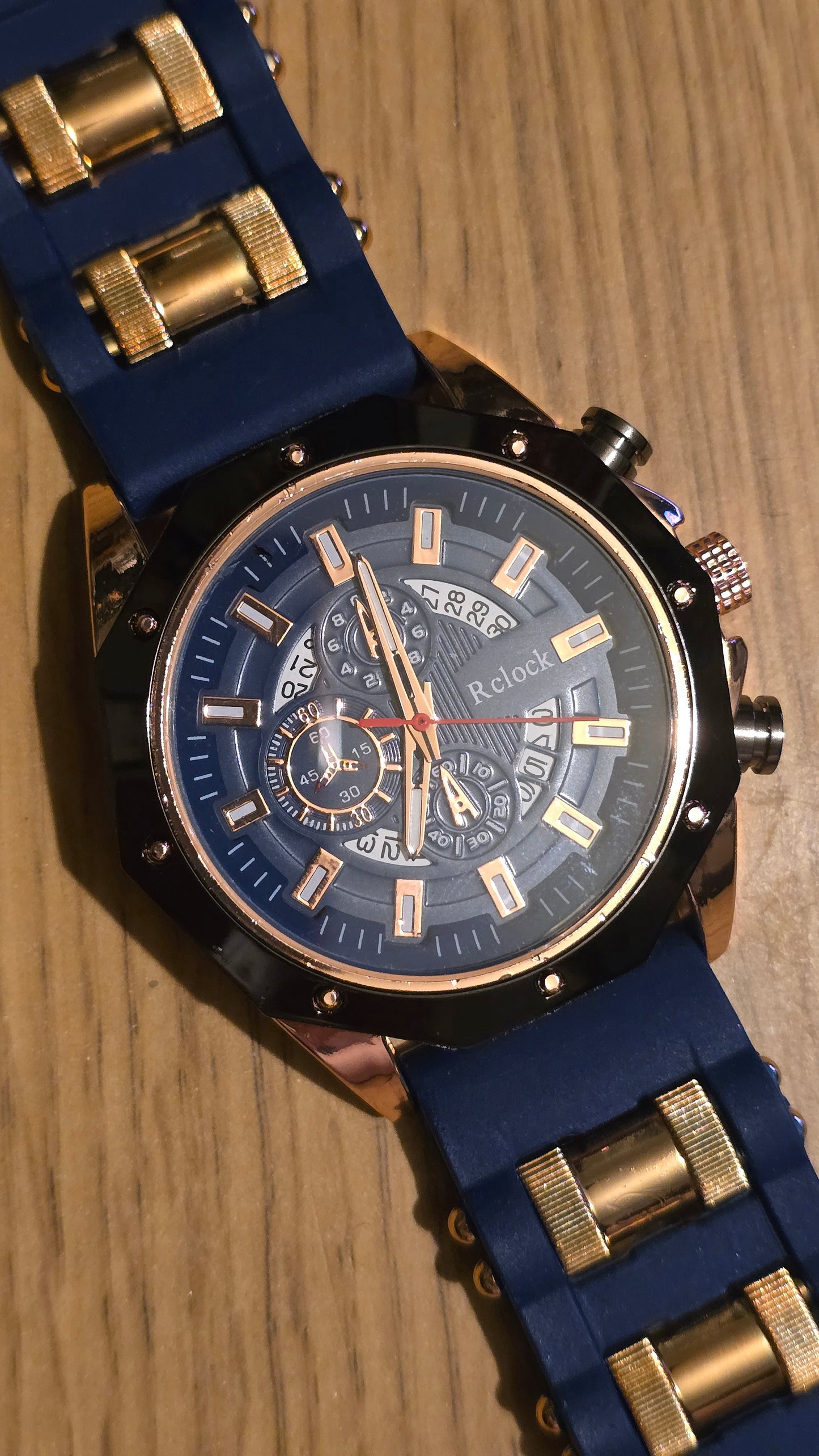 RClock Mens Quartz Watch - Blue - New