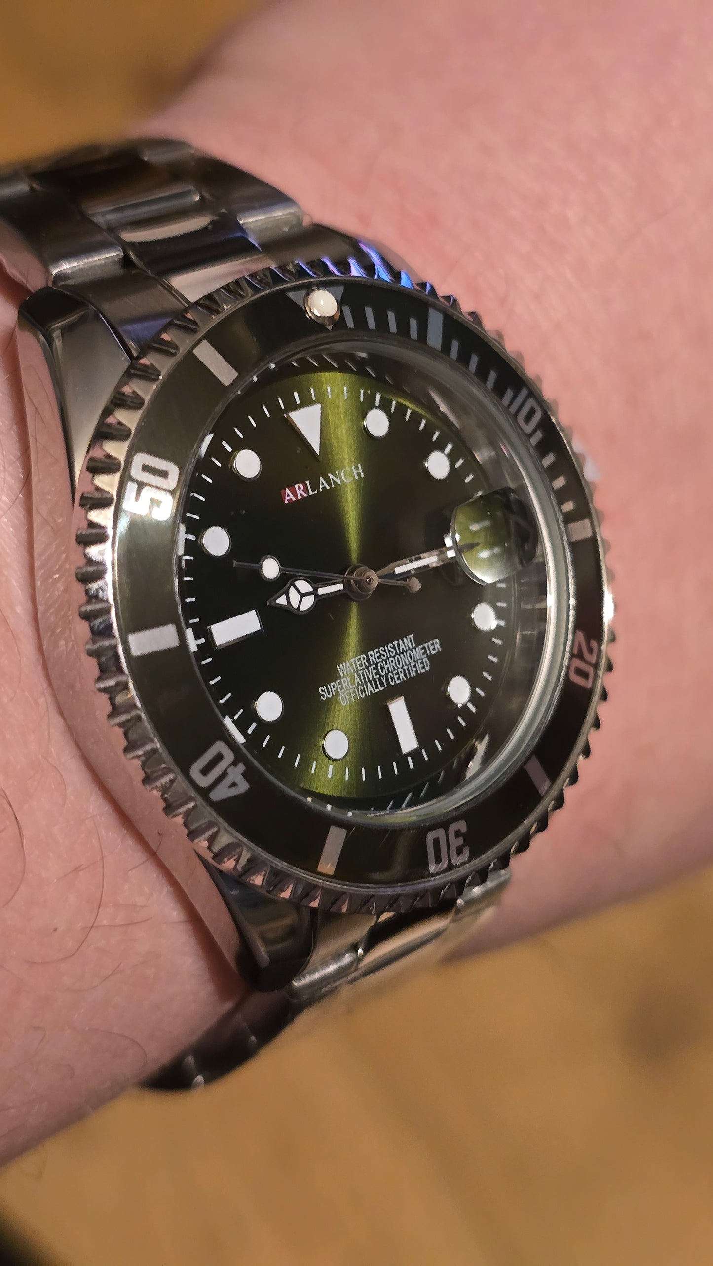 Arlanch Mens Quartz Watch - Green - New - 1