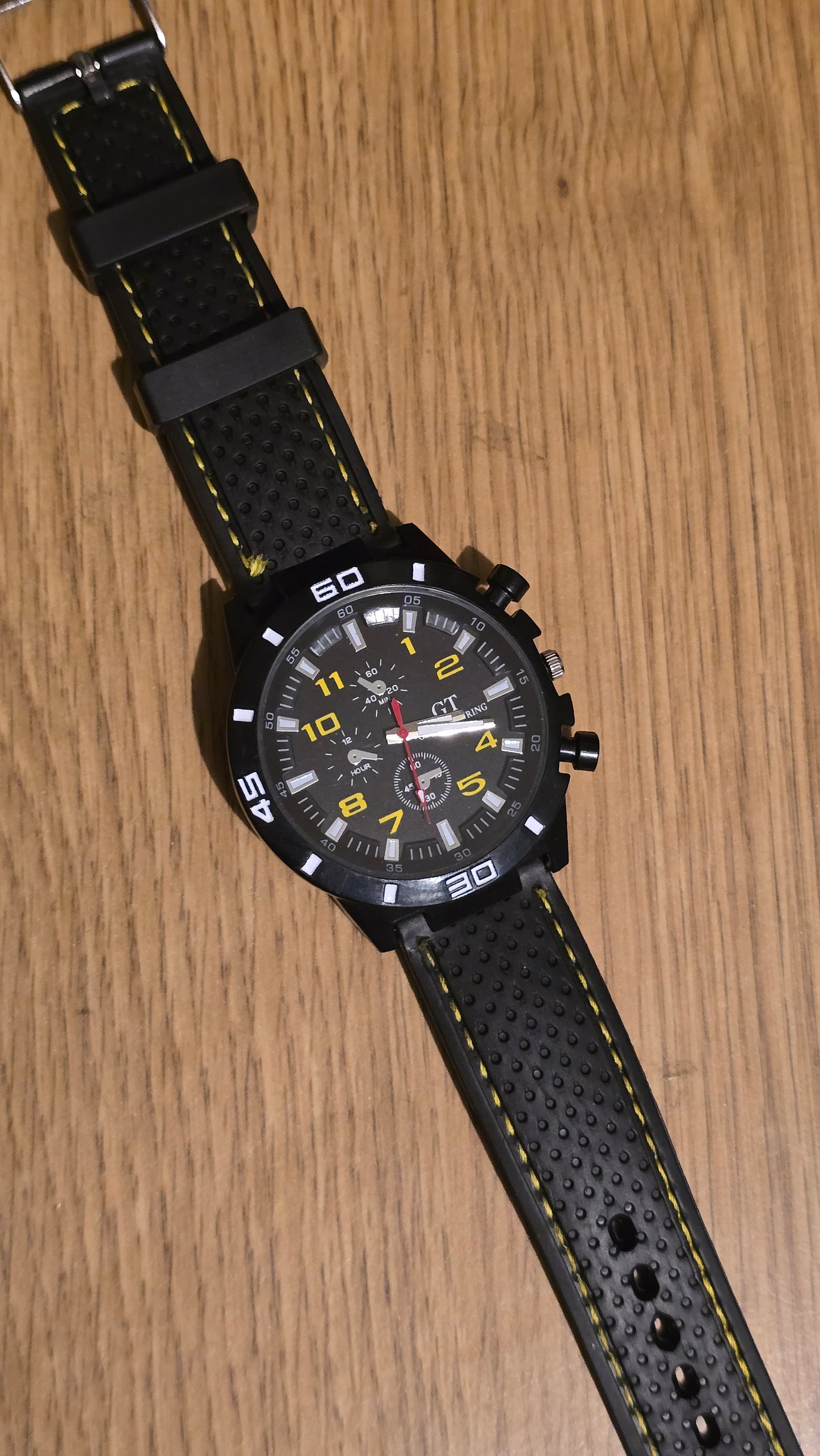 G.T Mens Quartz Watch - Yellow - New