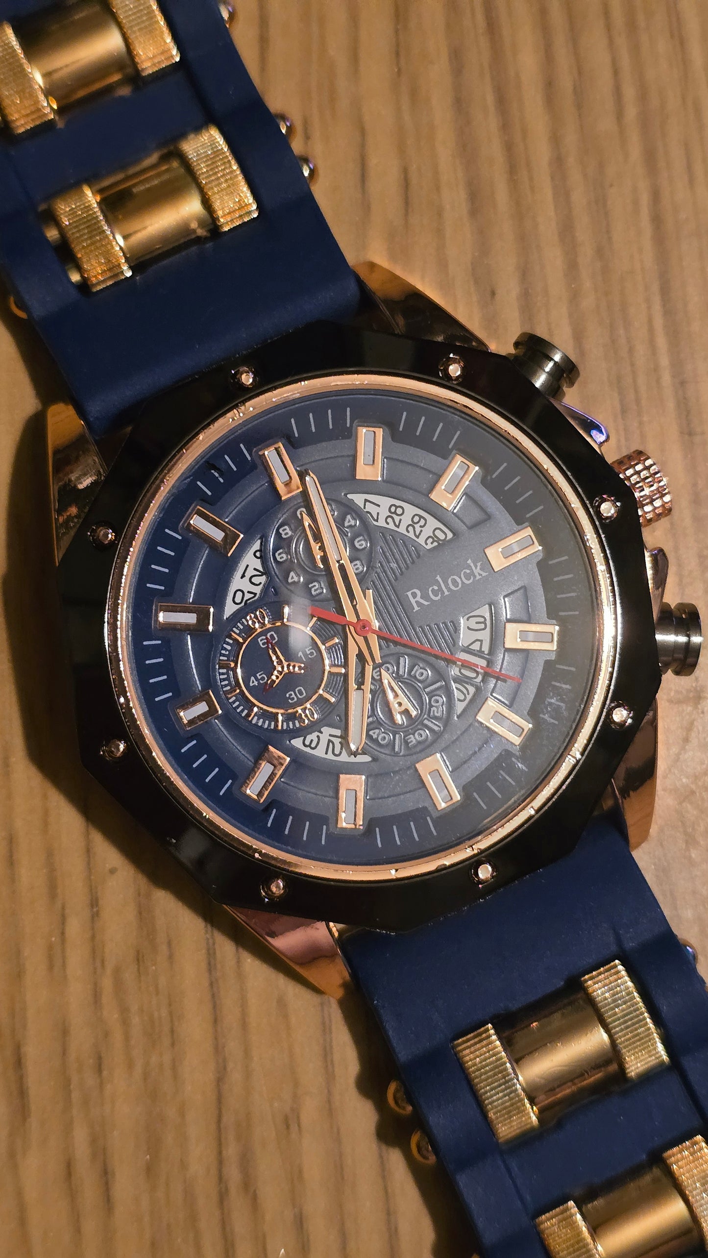 RClock Mens Quartz Watch - Blue - New