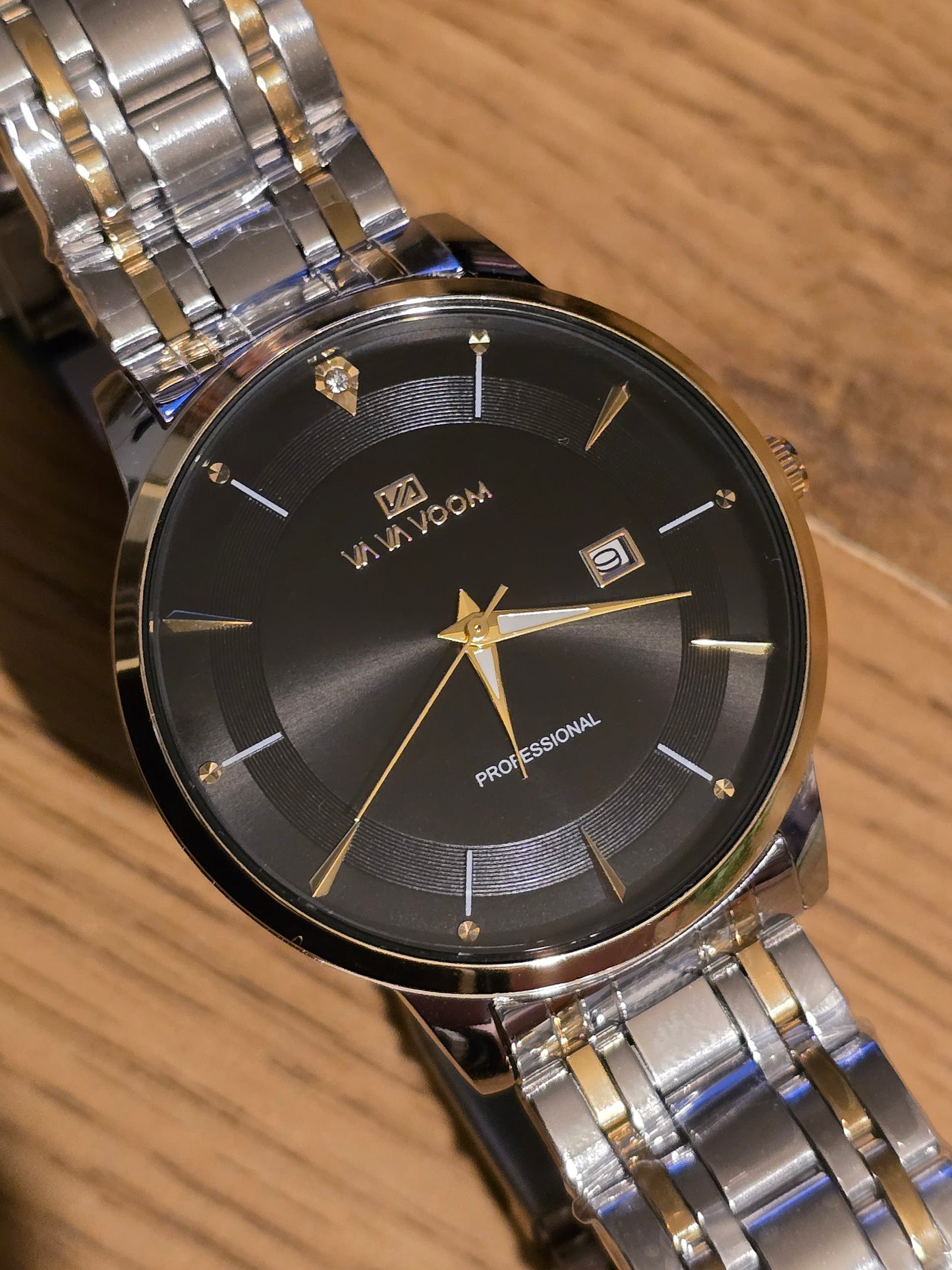 Va Va Voom Bi-Coloured Mens Quartz Watch - Black - New - 1