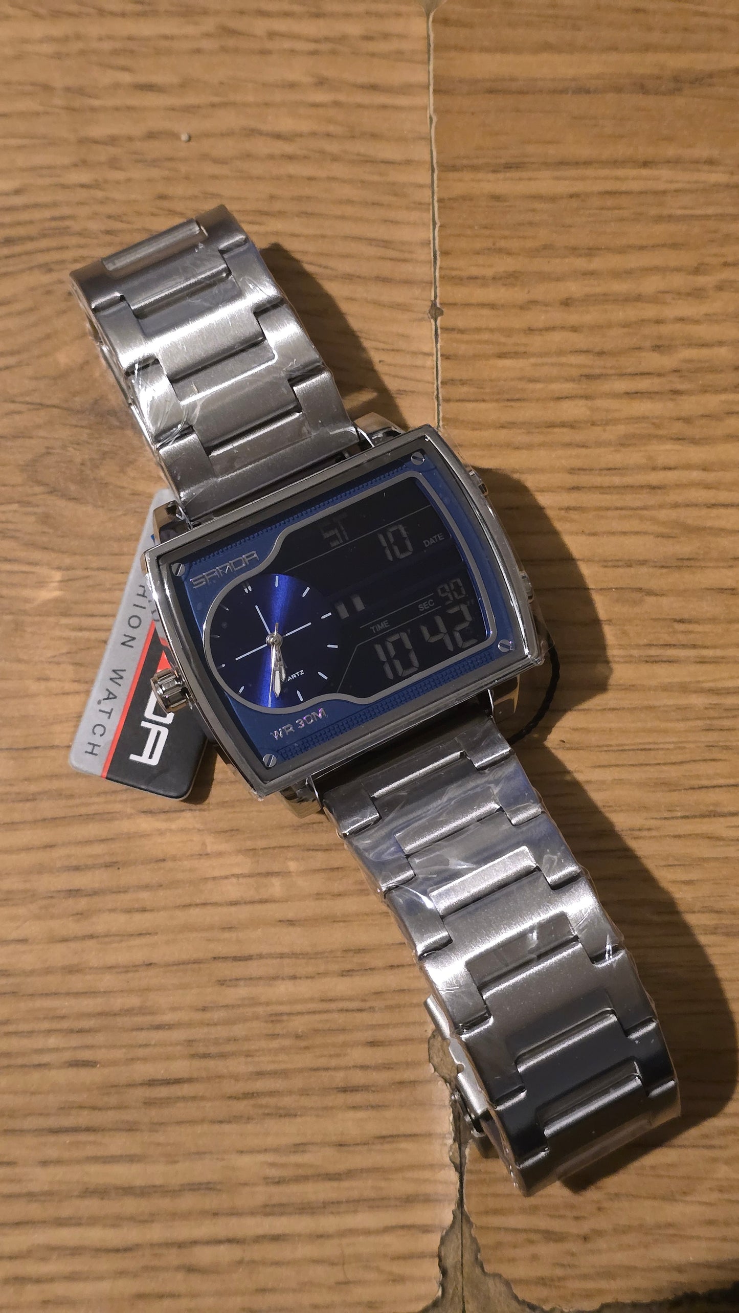 Sanda Mens Analogue / Digital Quartz Watch - New - 1
