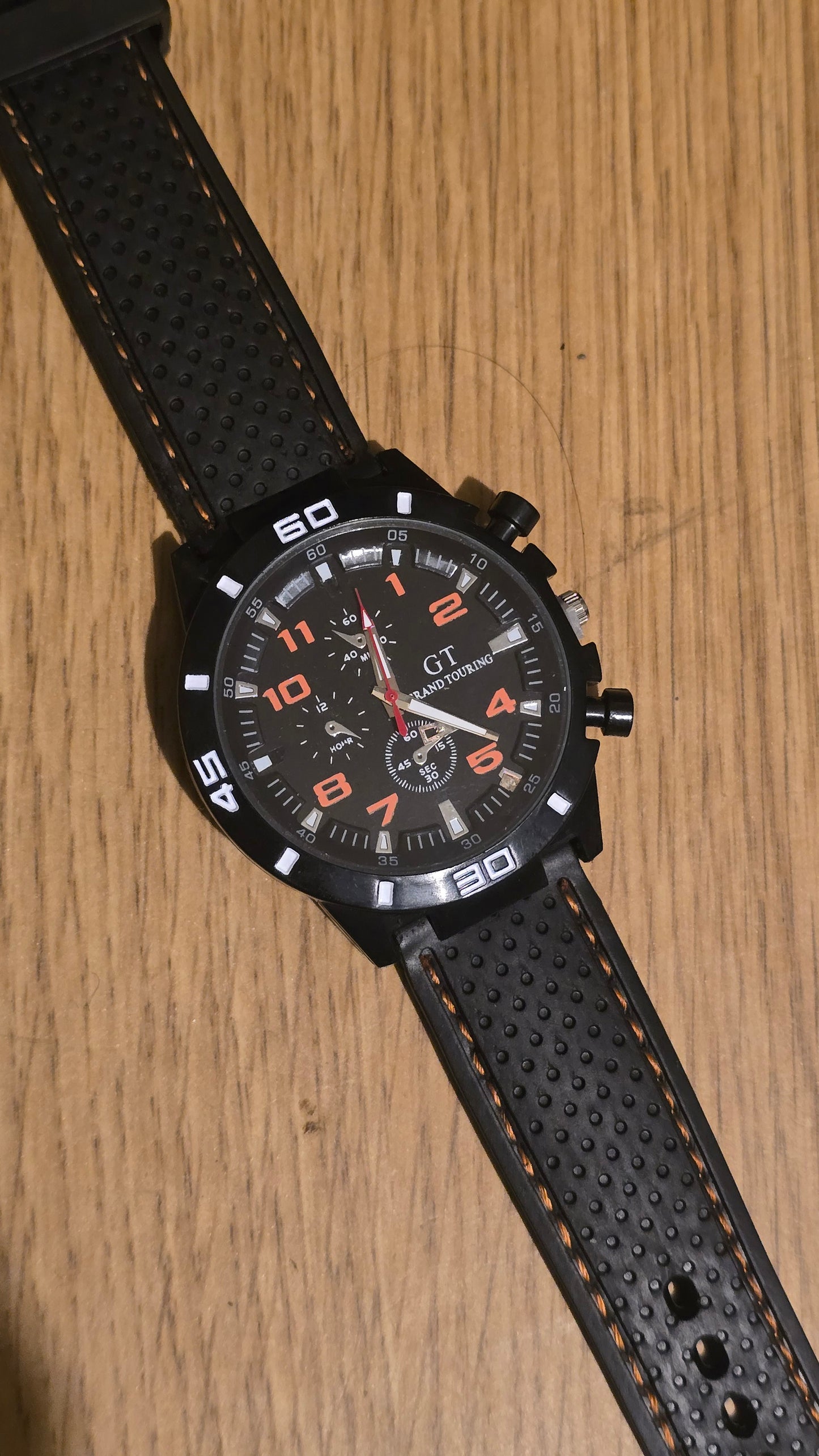 G.T Mens Quartz Watch - Orange - New