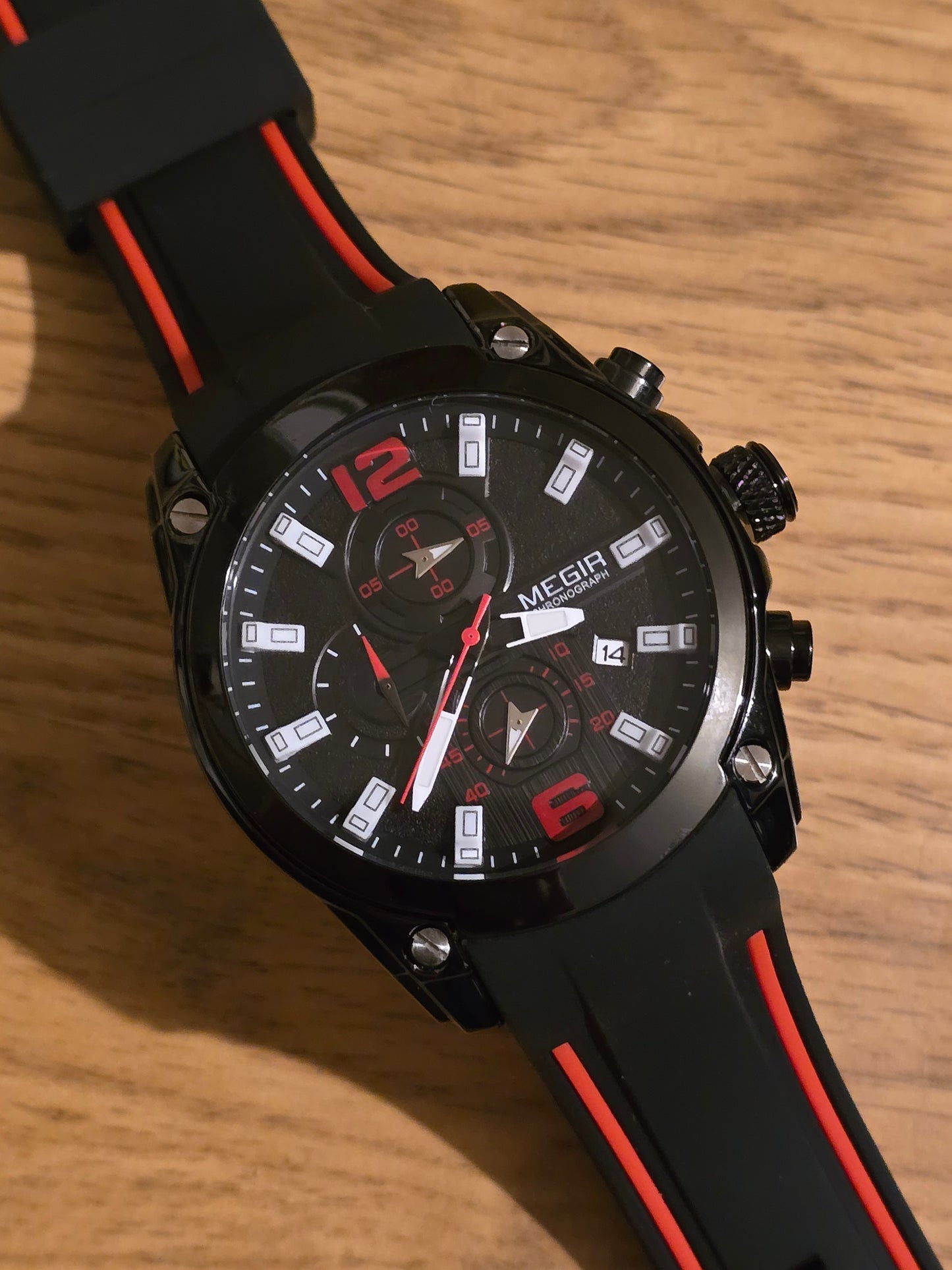 Megir Mens Chronograph Quartz Sports Watch - New - 1