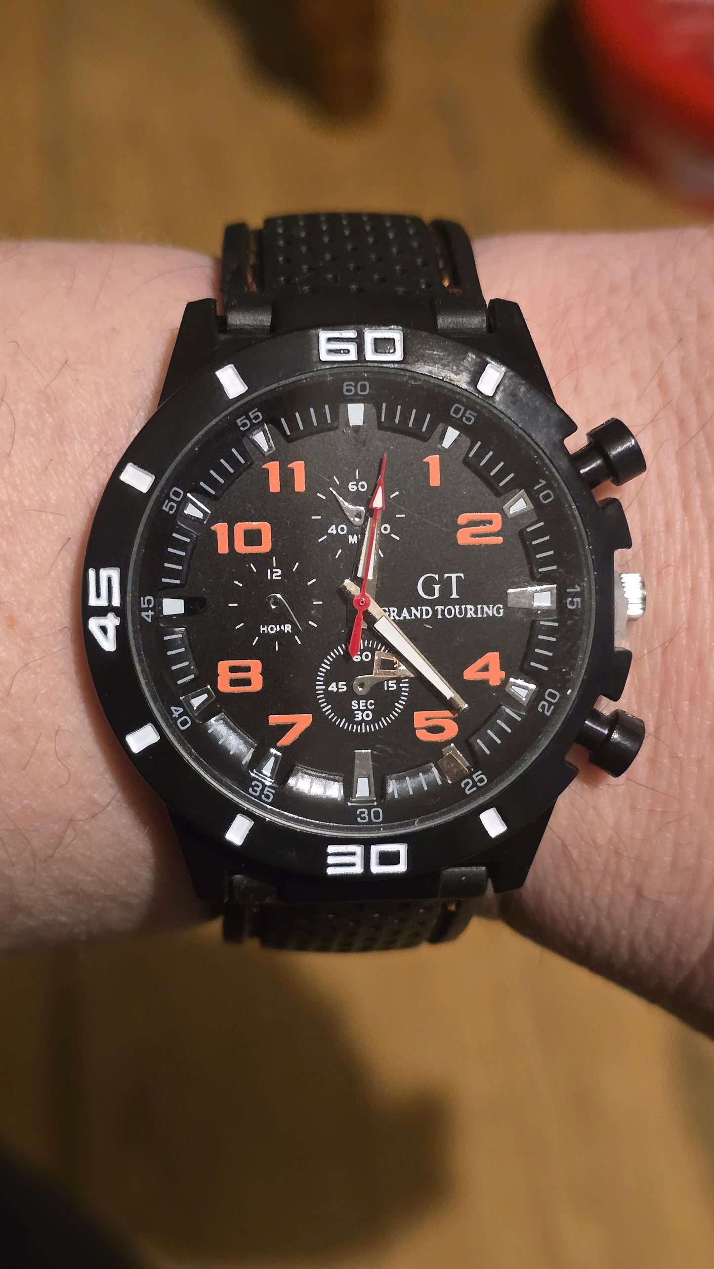 G.T Mens Quartz Watch - Orange - New