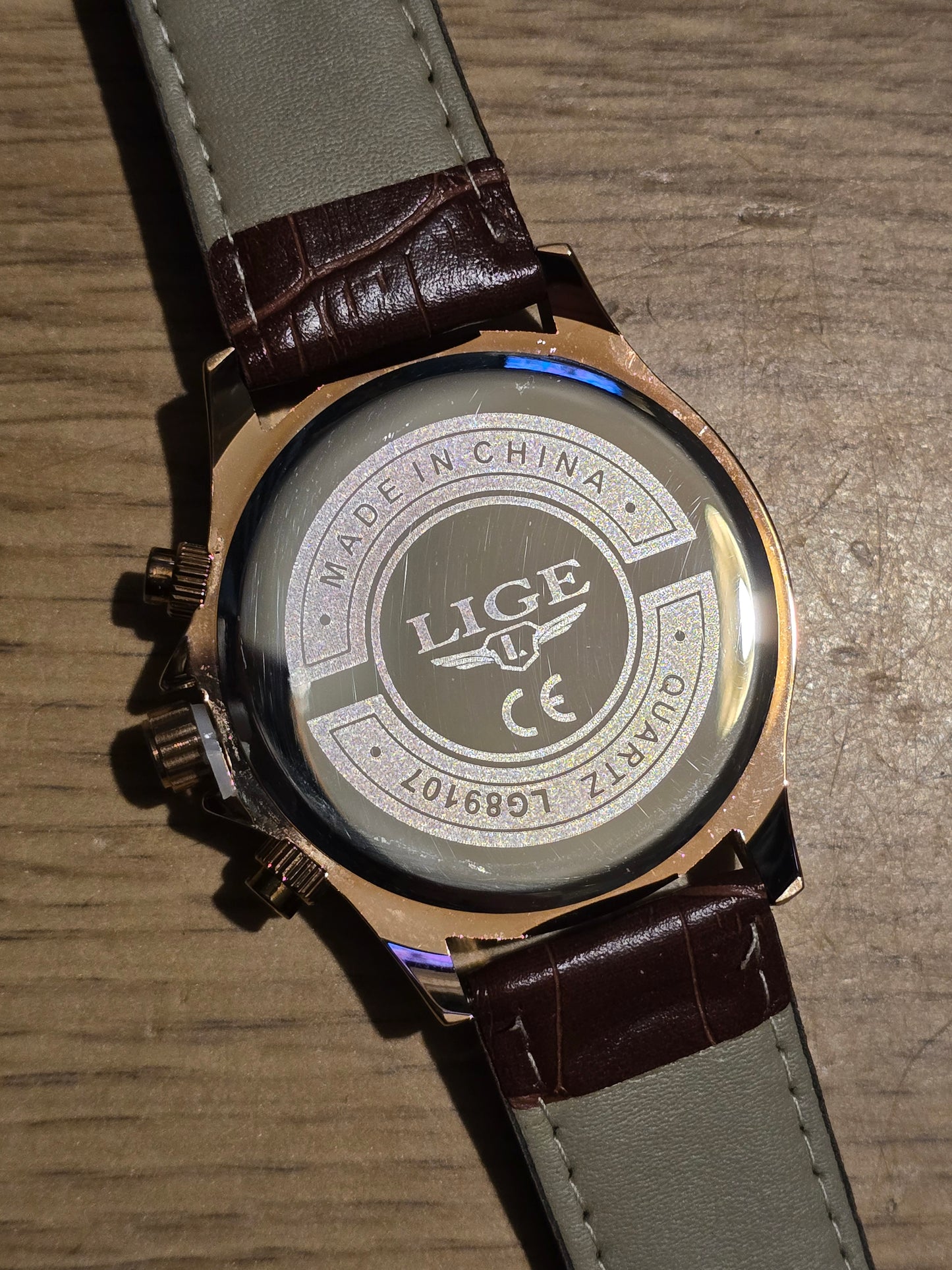 Lige Mens Chronograph Quartz Watch - New - 1