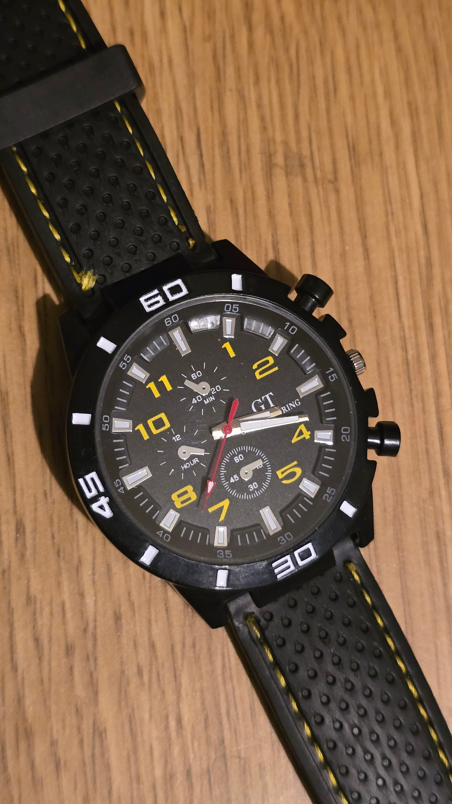 G.T Mens Quartz Watch - Yellow - New
