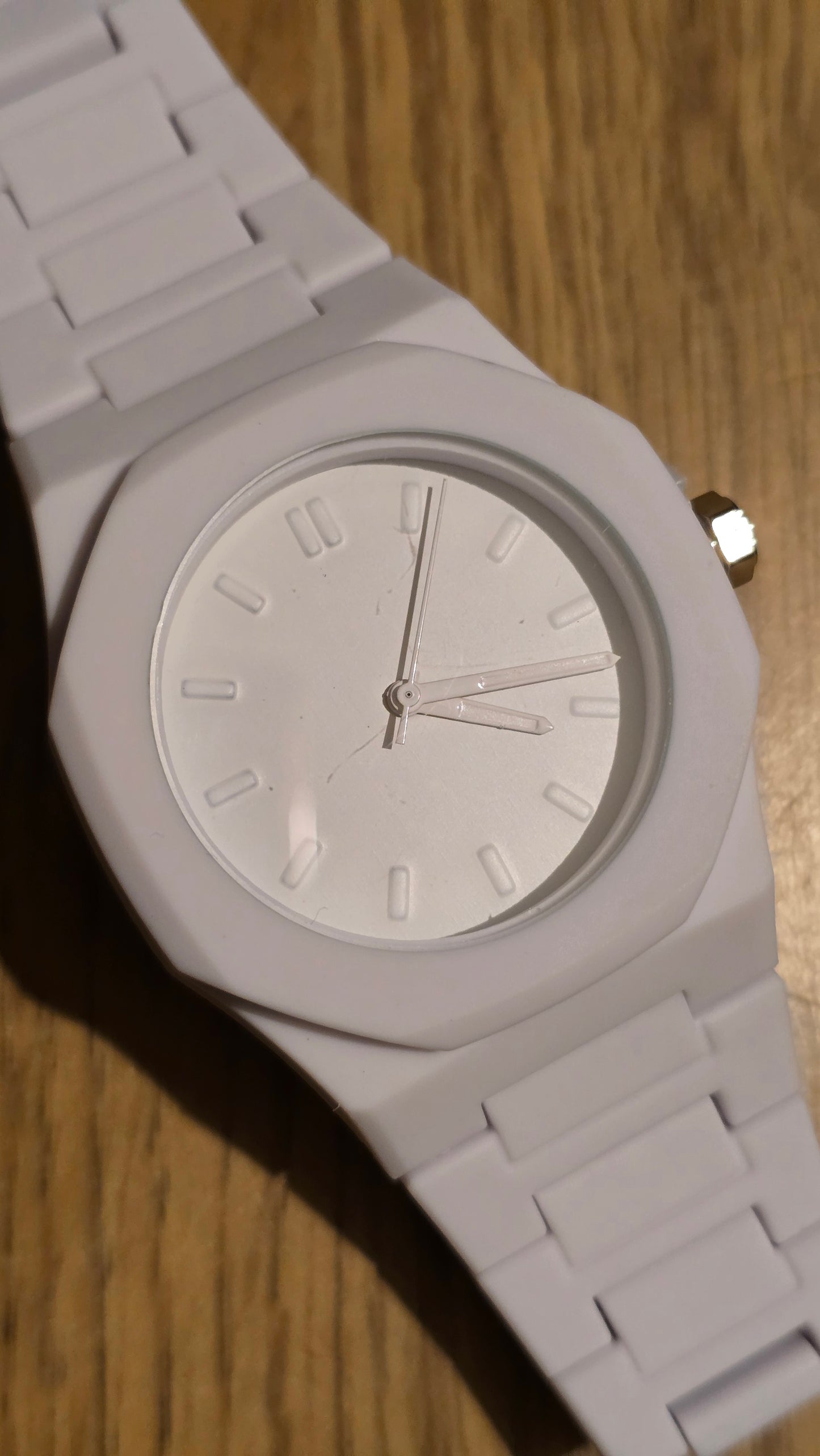 Mens / Unisex White Quartz Watch - New