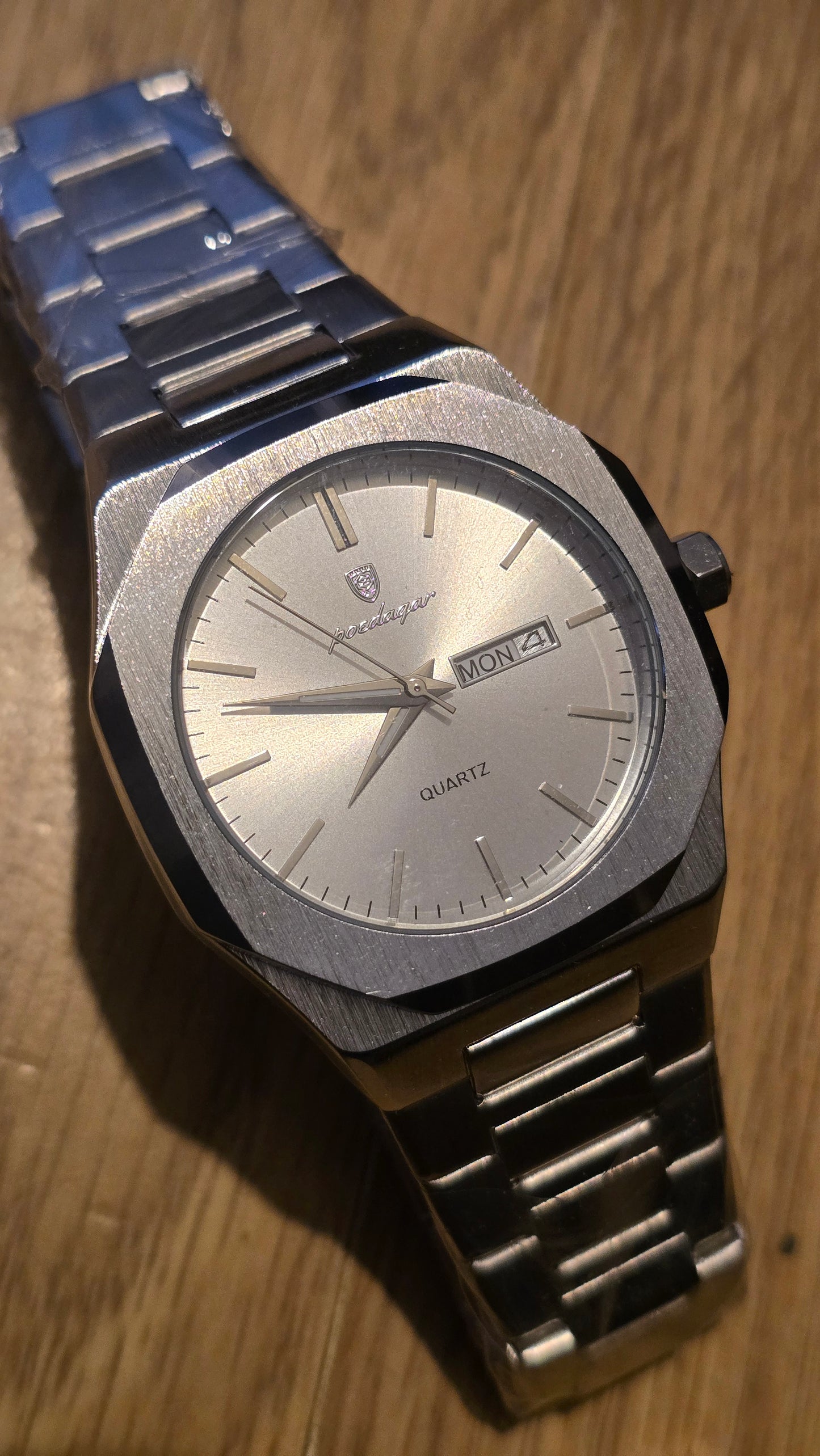 Poedagar Mens Quartz Watch - Silver - New - 1