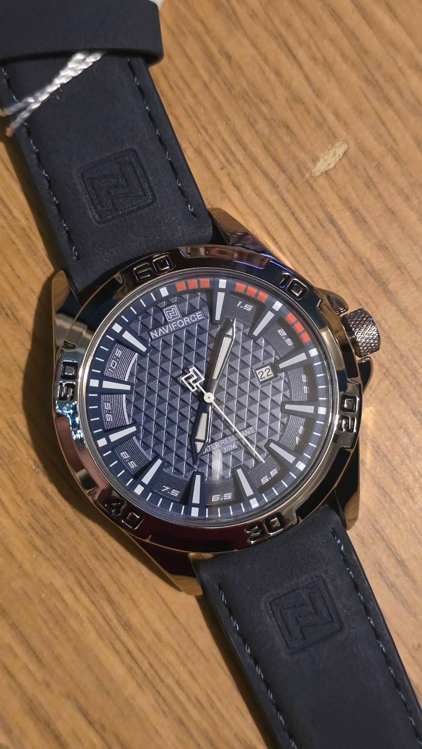 Naviforce Mens Sports Quartz - Watch - Blue - New