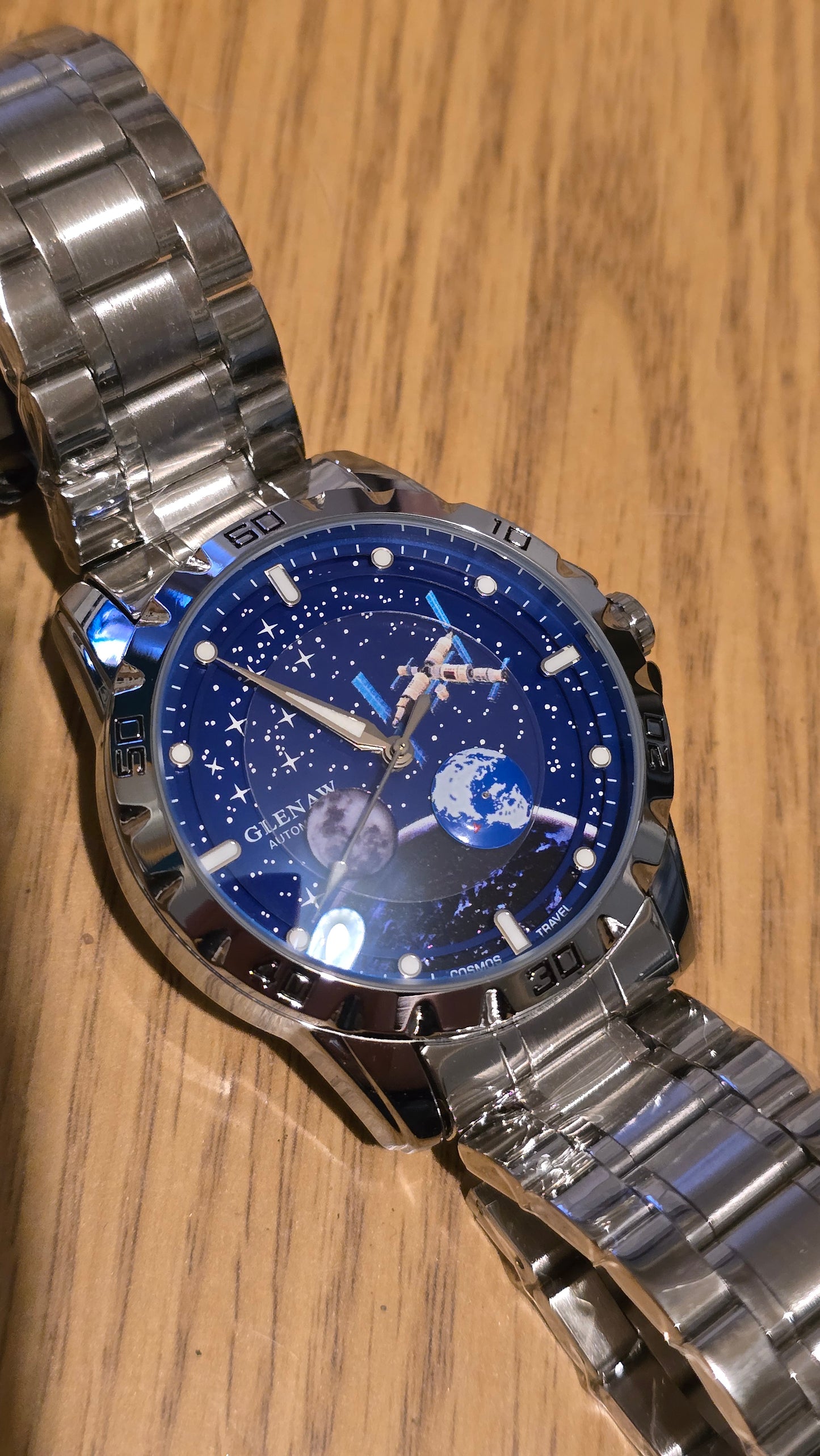 Glenaw Cosmic Travel Automatic Self-Winding Mens Watch - 1