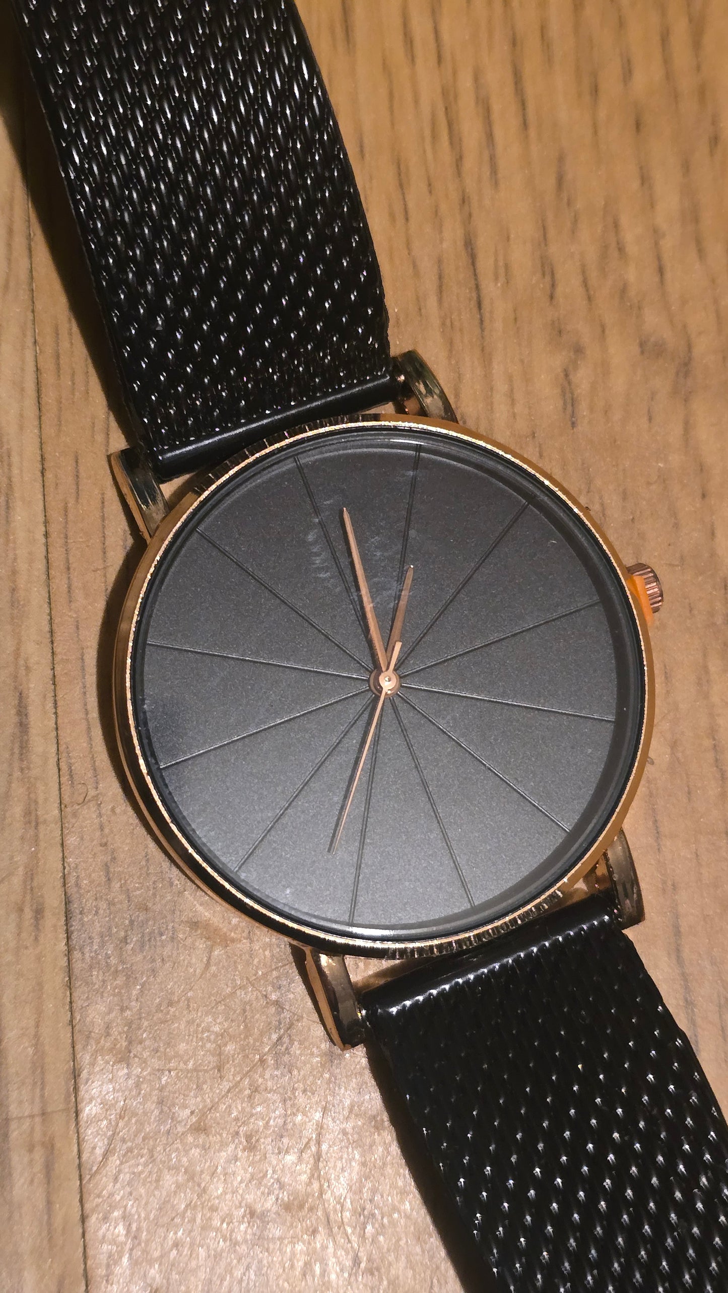 Ladies Black Mesh Quartz Watch - New
