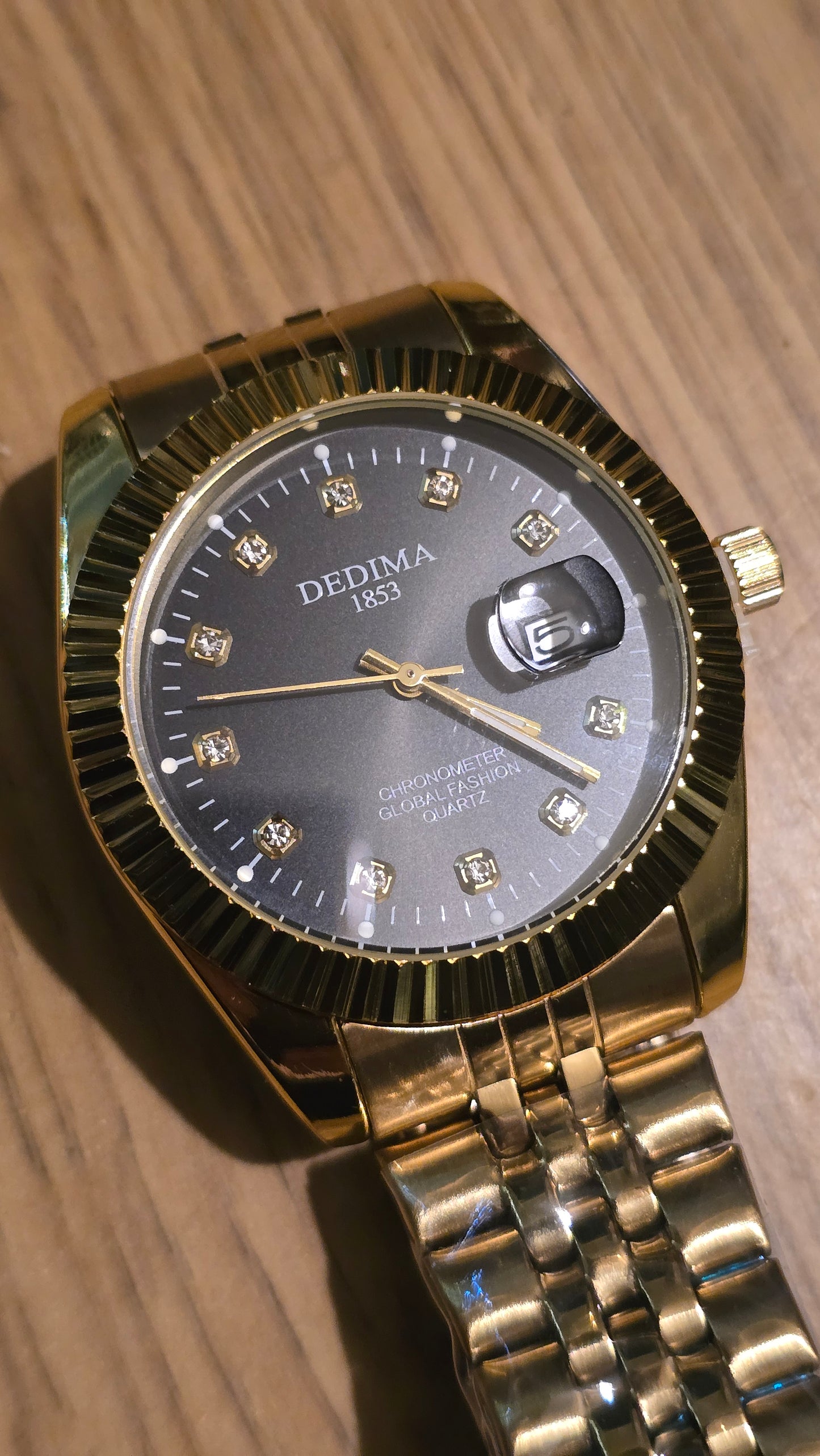 Dedima Gold Coloured Mens Quartz Watch - New - 1