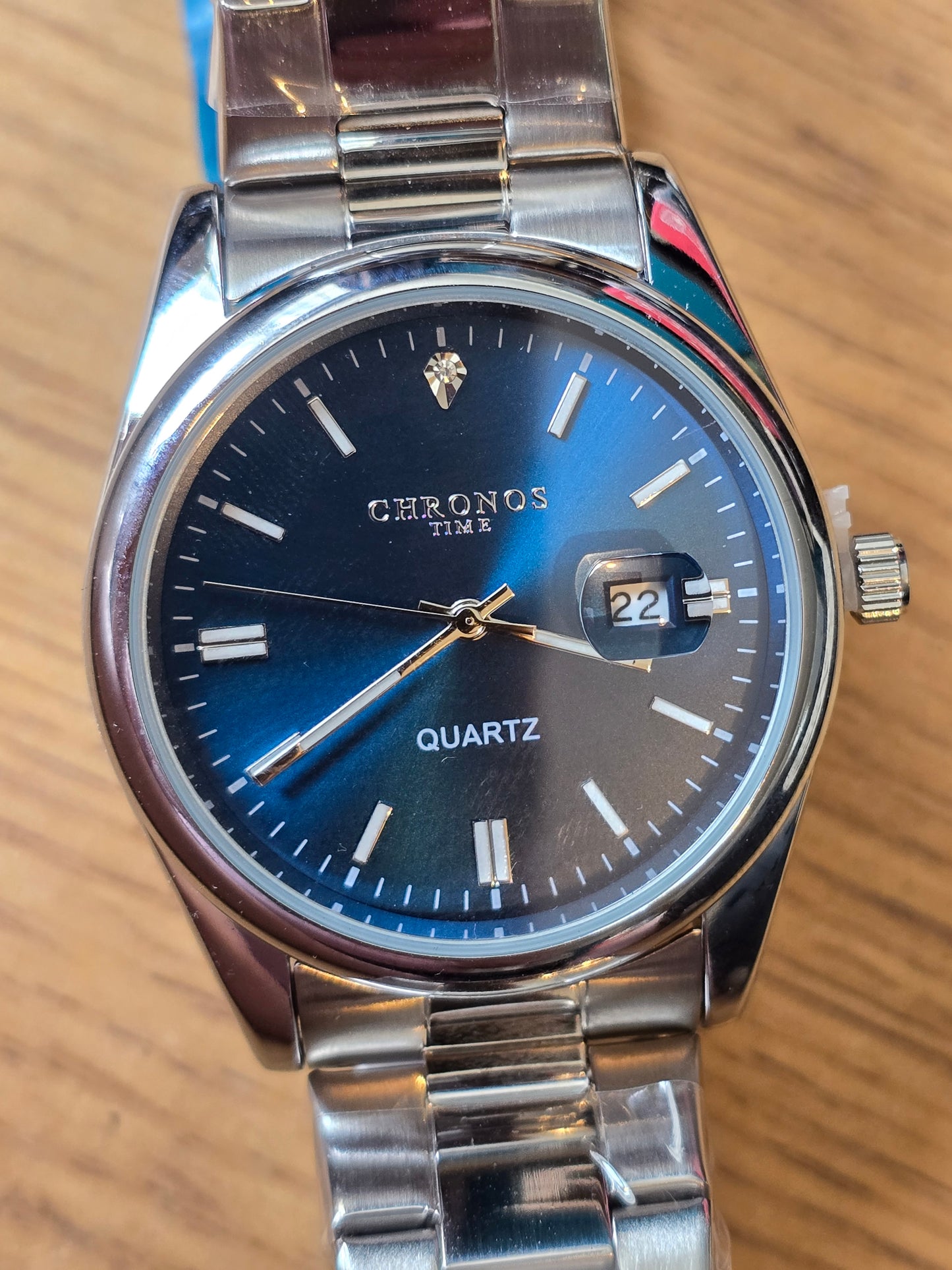 Chronos Mens Quartz Watch - Blue - New - 2