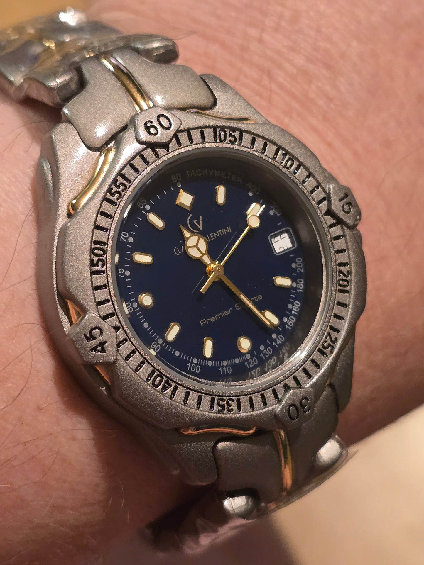 Claude Valentini Mens Premier Sports Quartz Watch - New