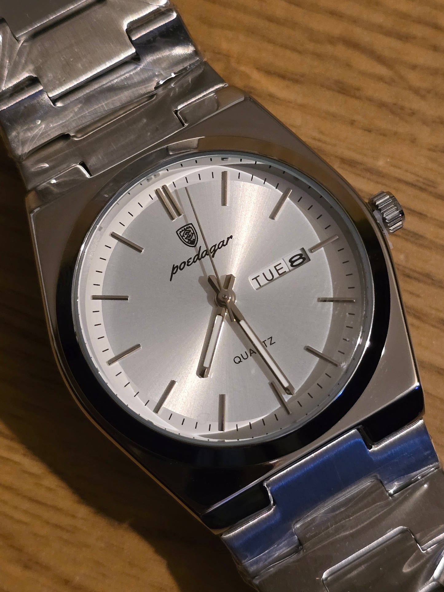 Poedagar Mens Quartz Watch - Silver - New - 2