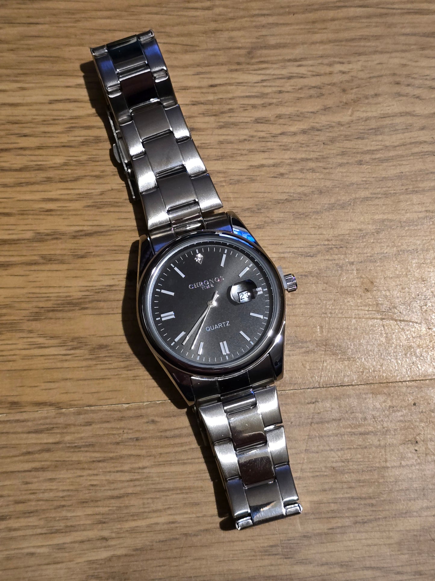 Chronos Black Mens Quartz Watch - New