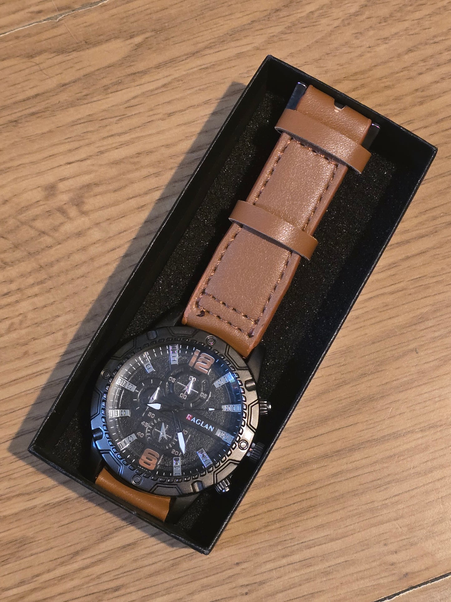 Raglan Mens Quartz Watch - Tan - New - 1