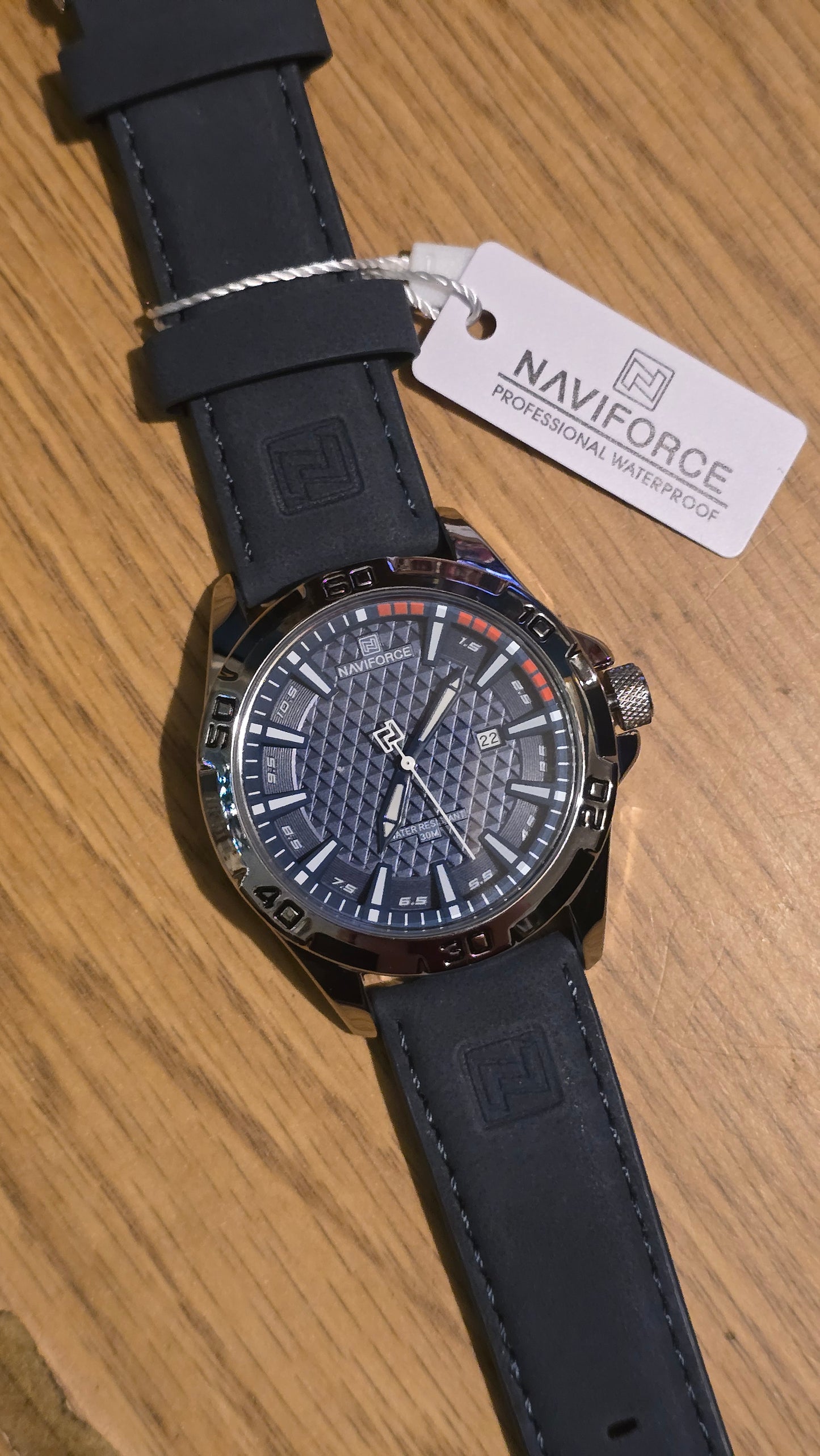 Naviforce Mens Sports Quartz - Watch - Blue - New