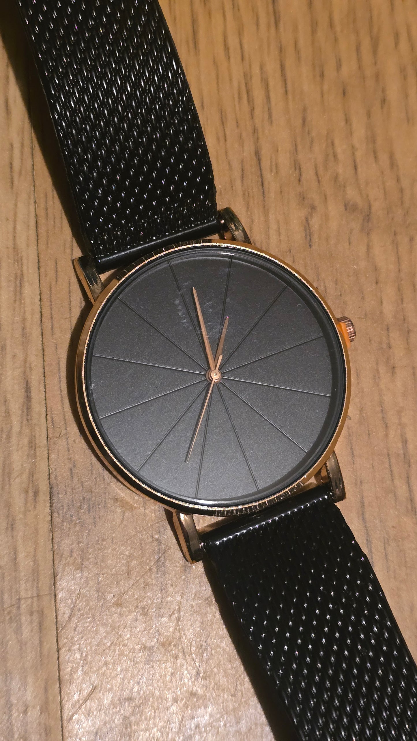 Ladies Black Mesh Quartz Watch - New