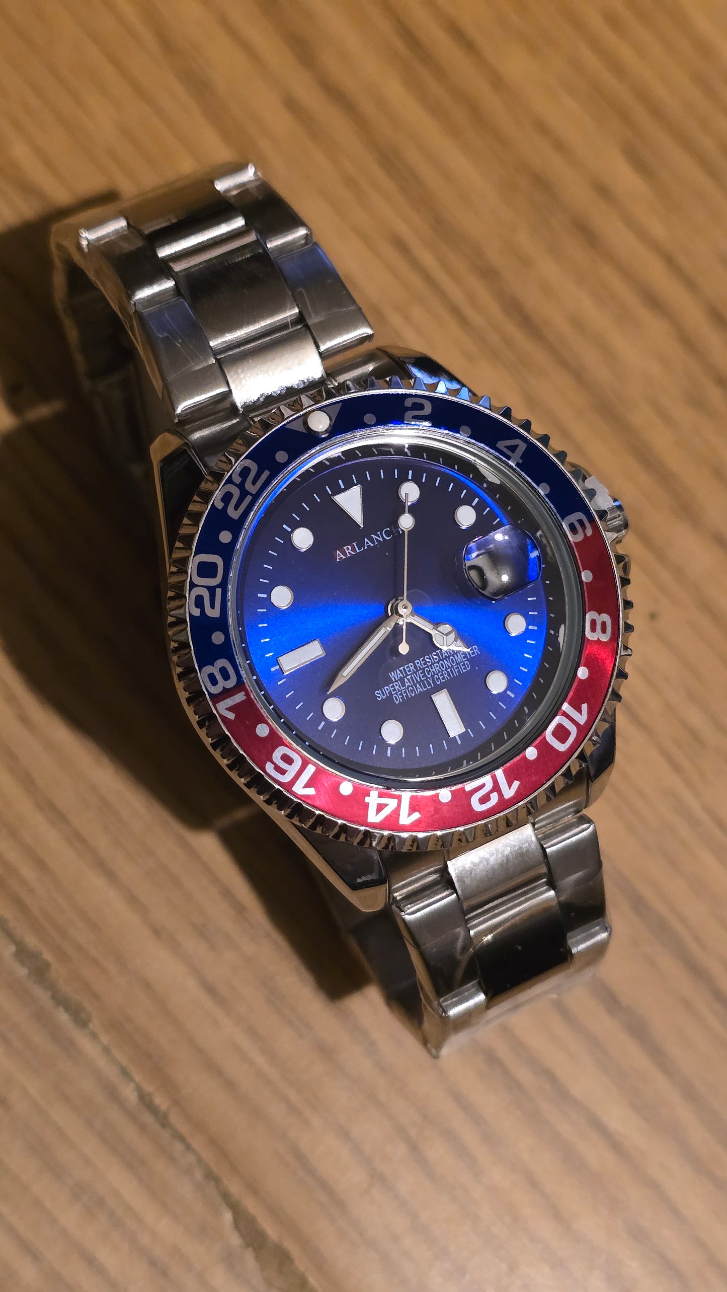 Arlanch Mens Quartz Watch - Pepsi - New - 1