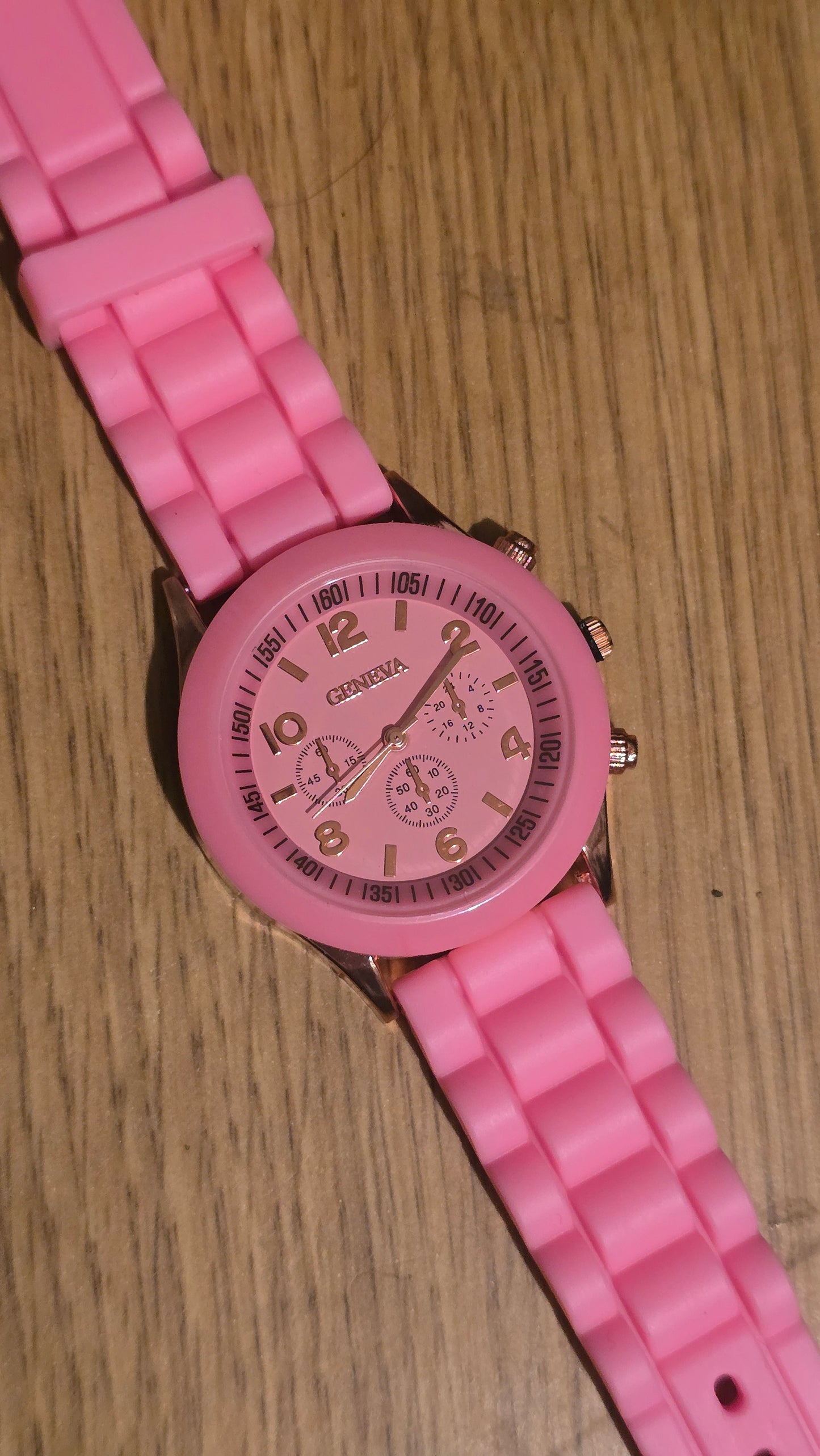 Geneva Ladies Quartz Watch - Pink - New