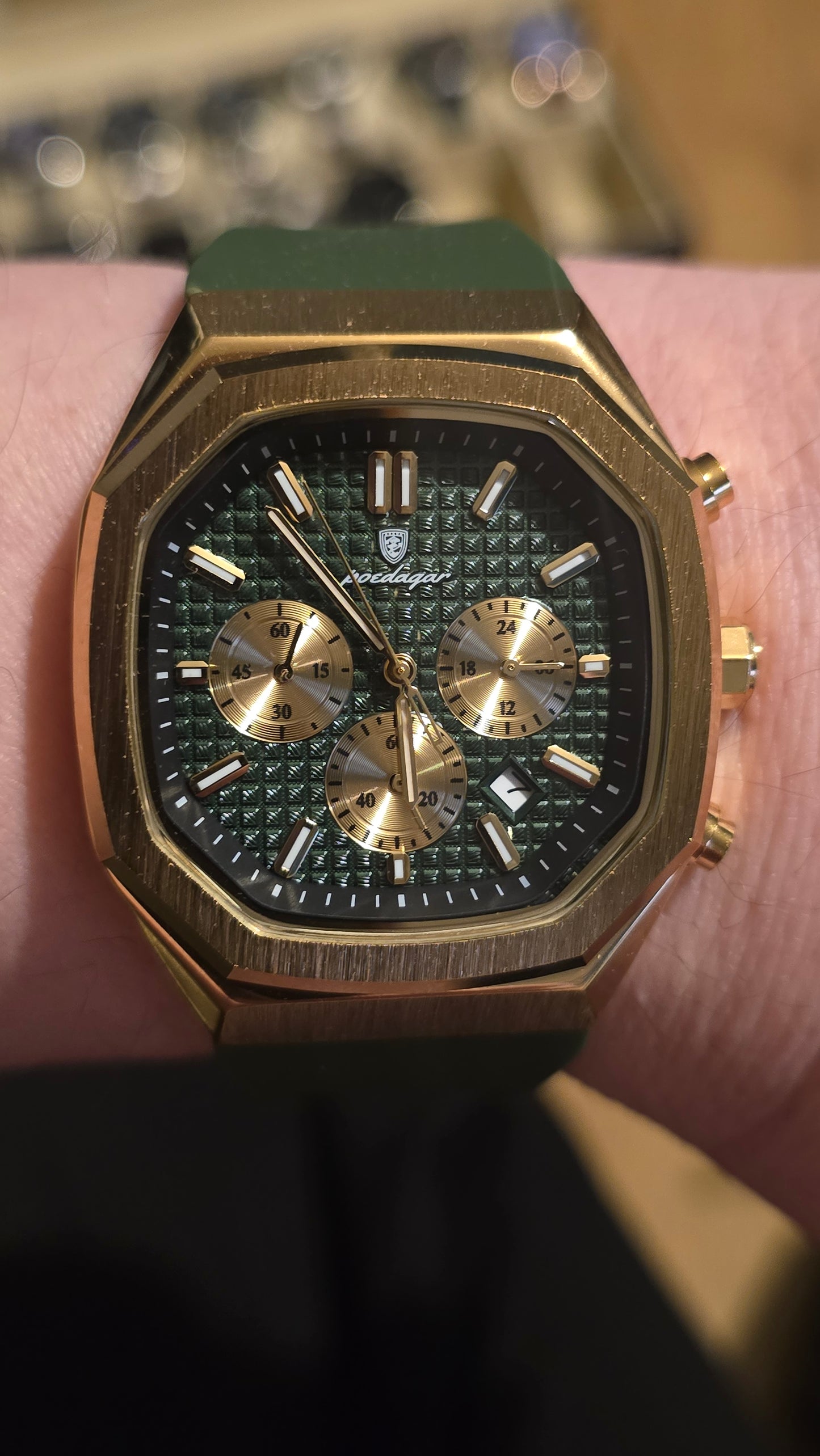 Poedagar Mens Chronograph Quartz Watch - New - 1