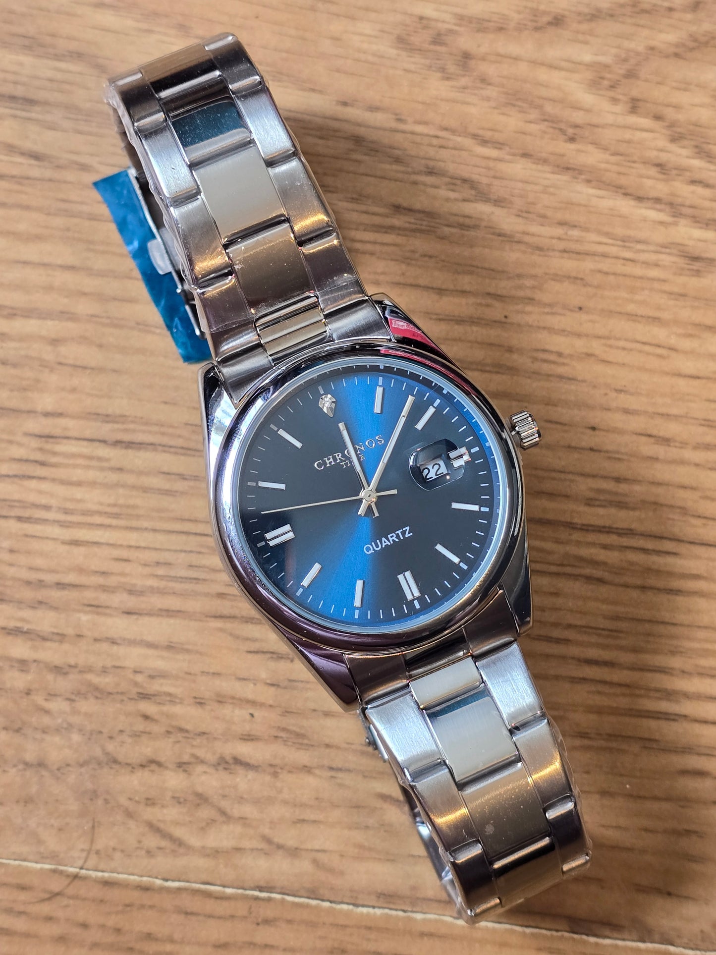 Chronos Mens Quartz Watch - Blue - New - 2