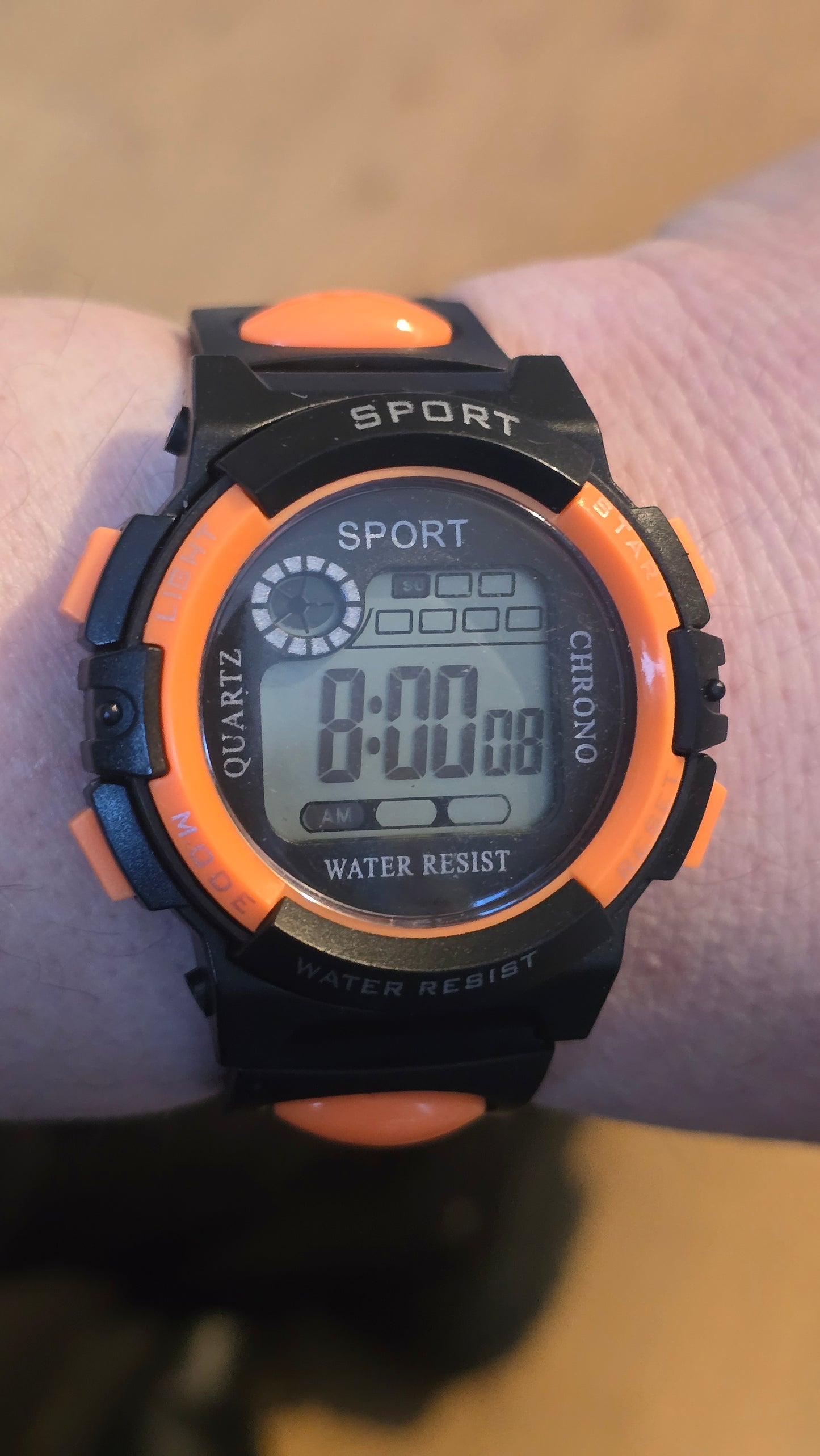 WYW Digital Sports Watch - Unisex - Orange - New