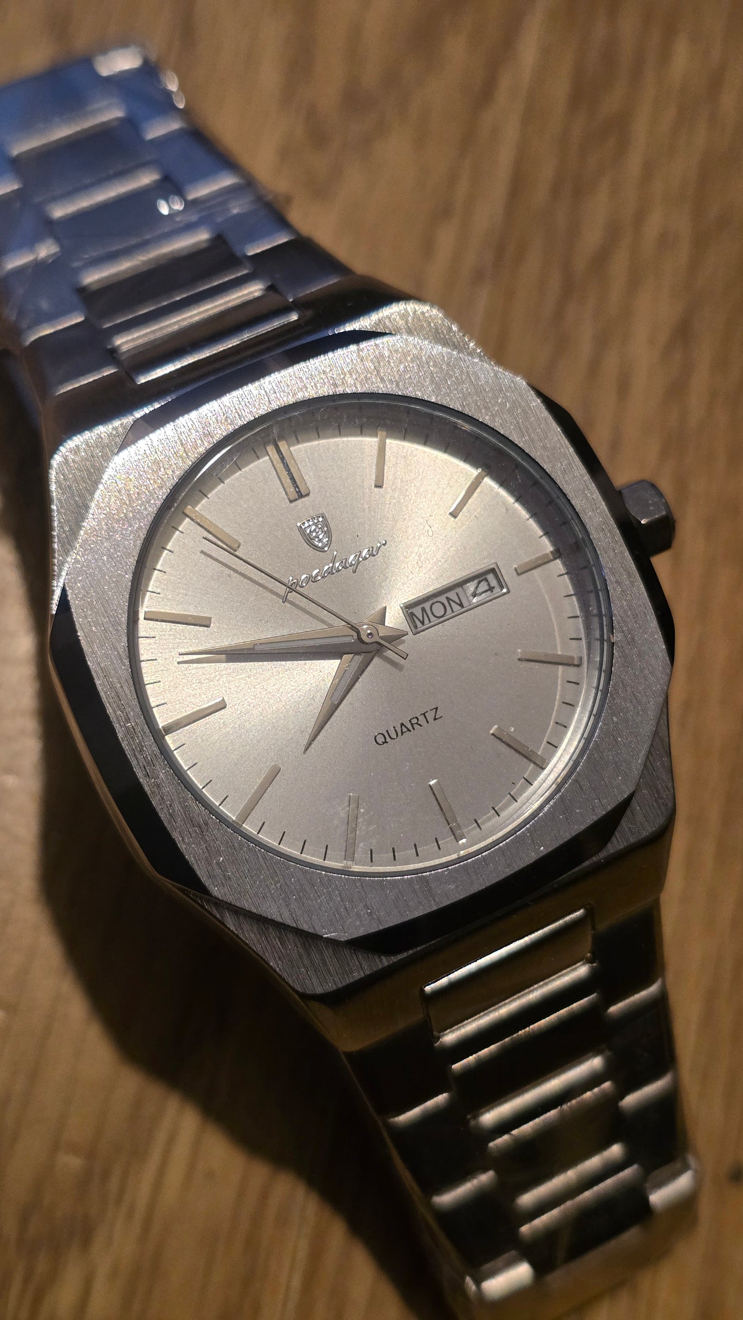 Poedagar Mens Quartz Watch - Silver - New - 1