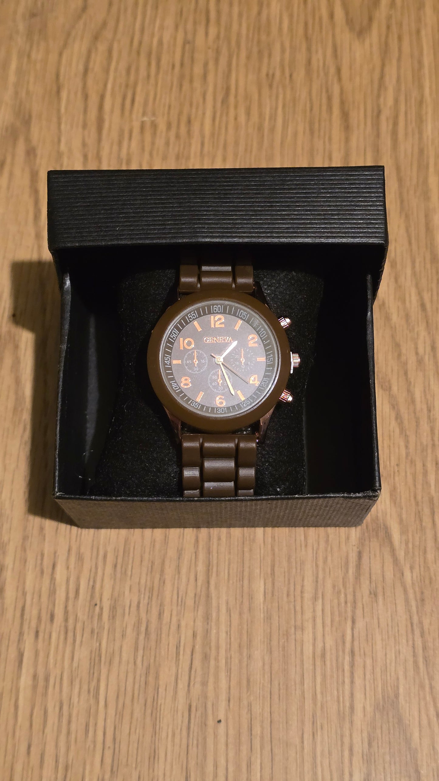Geneva Ladies Quartz Watch - Brown - New