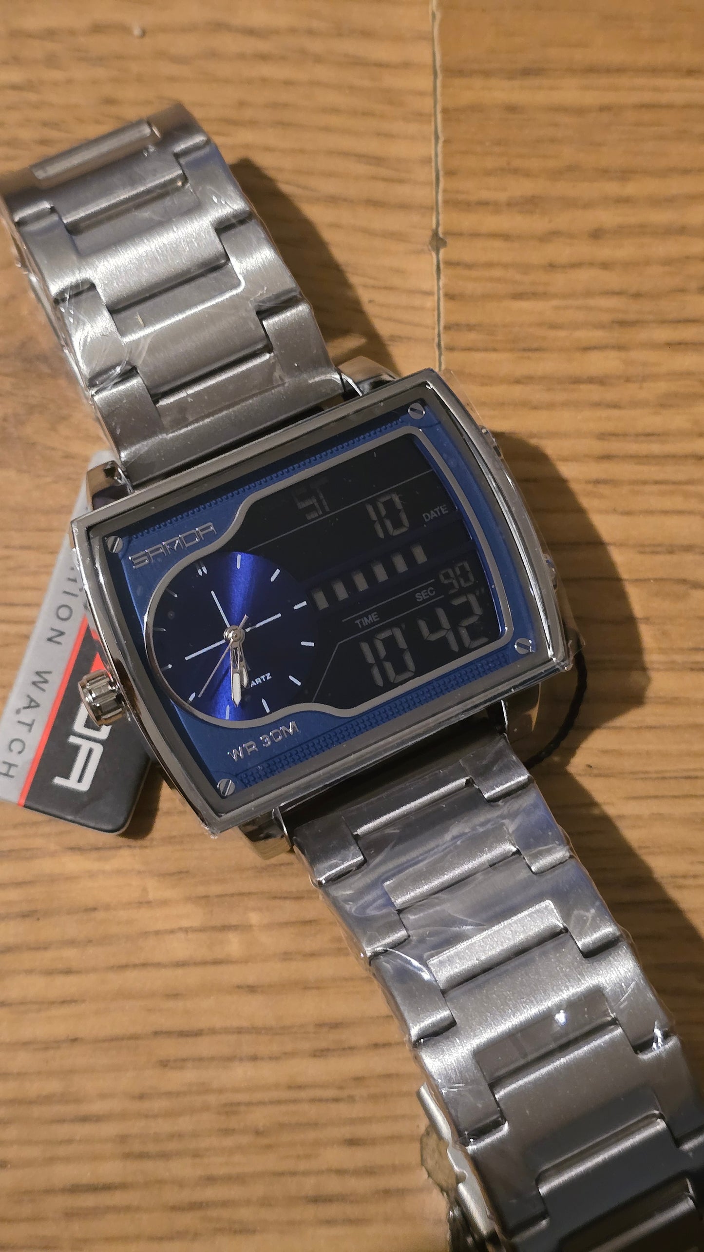 Sanda Mens Analogue / Digital Quartz Watch - New - 1