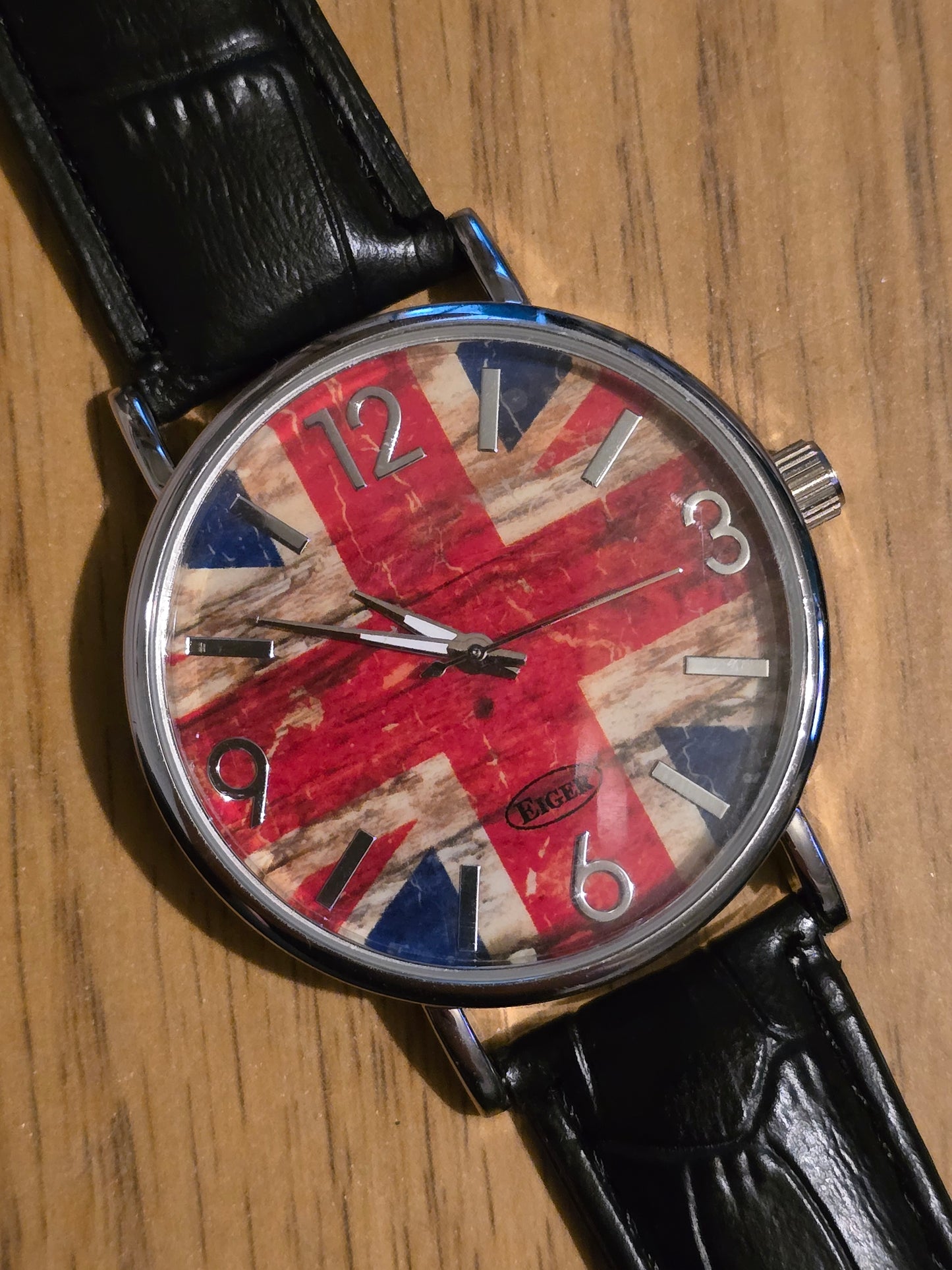 Eiger Mens Union Jack Quartz Watch - New