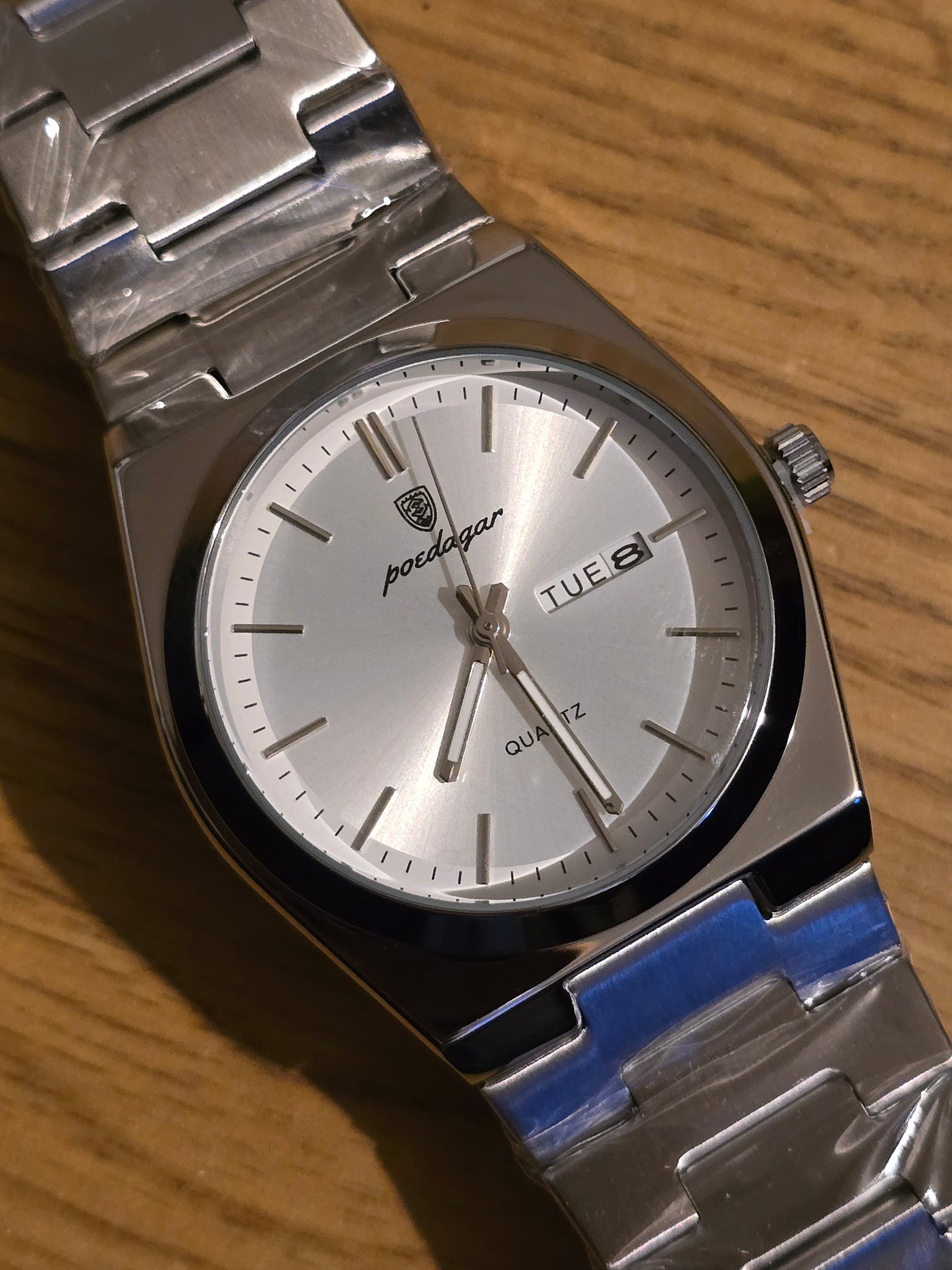 Poedagar Mens Quartz Watch - Silver - New - 2