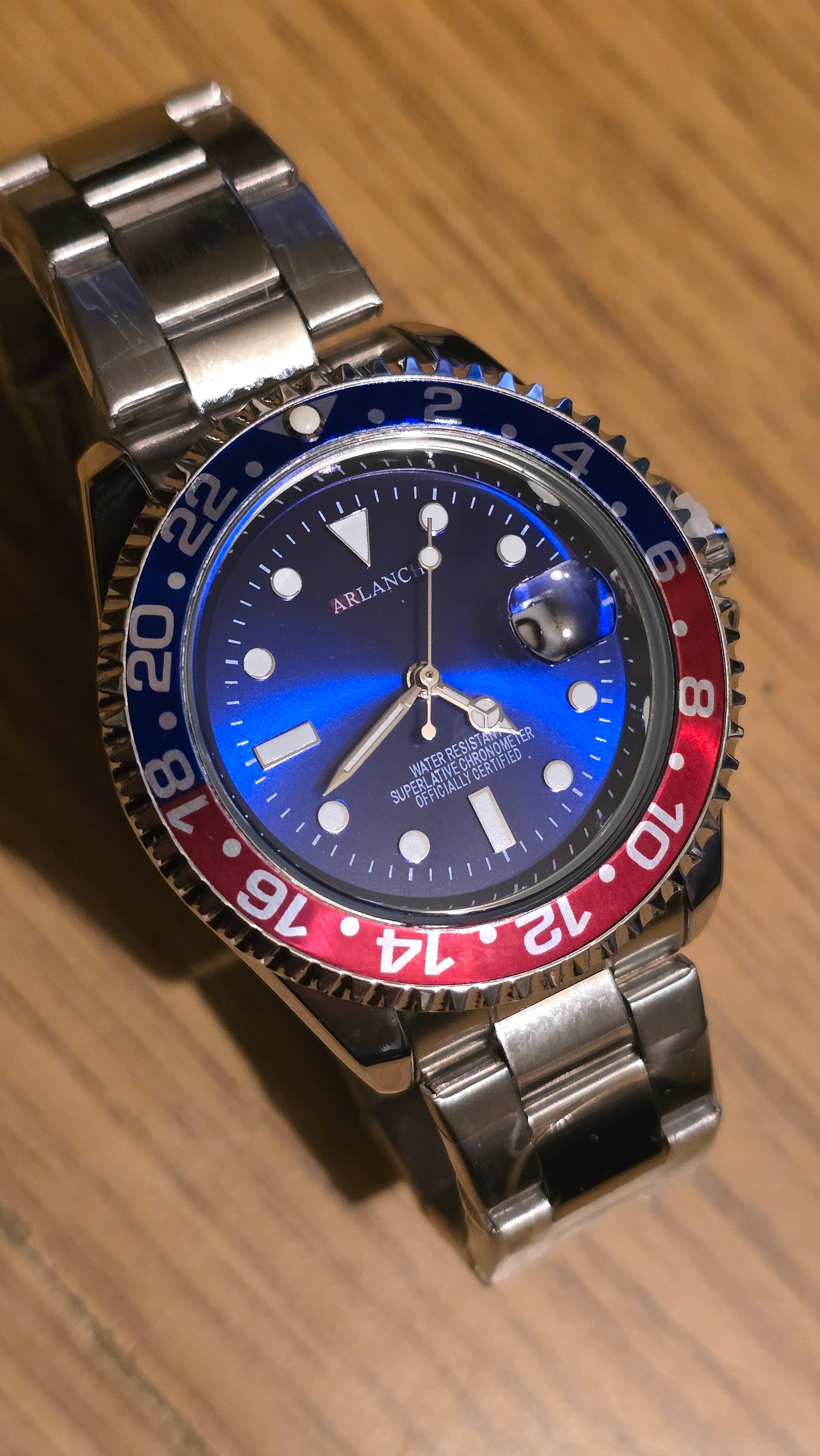 Arlanch Mens Quartz Watch - Pepsi - New - 1