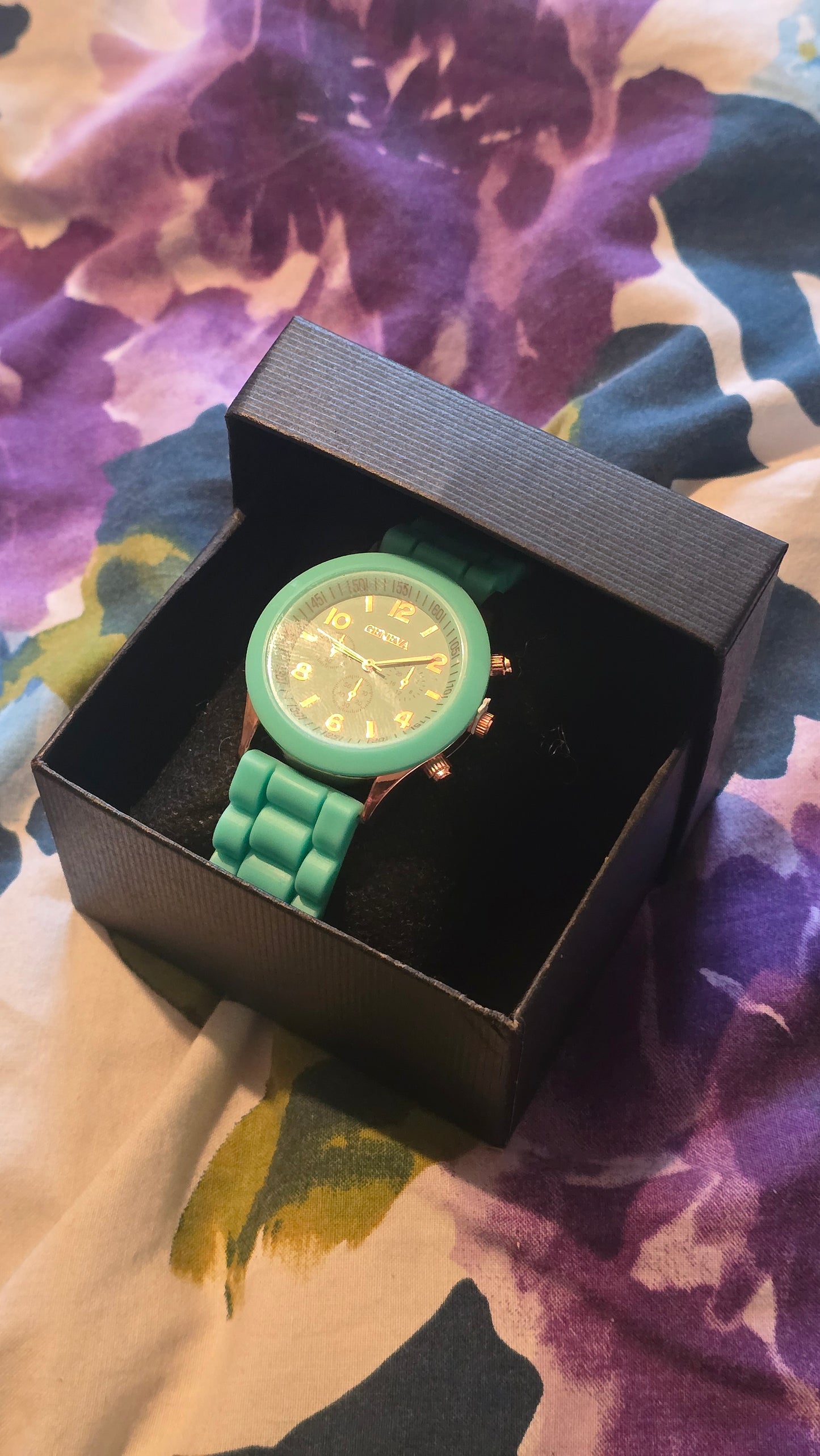 Geneva Ladies Quartz Watch - Turquoise - New