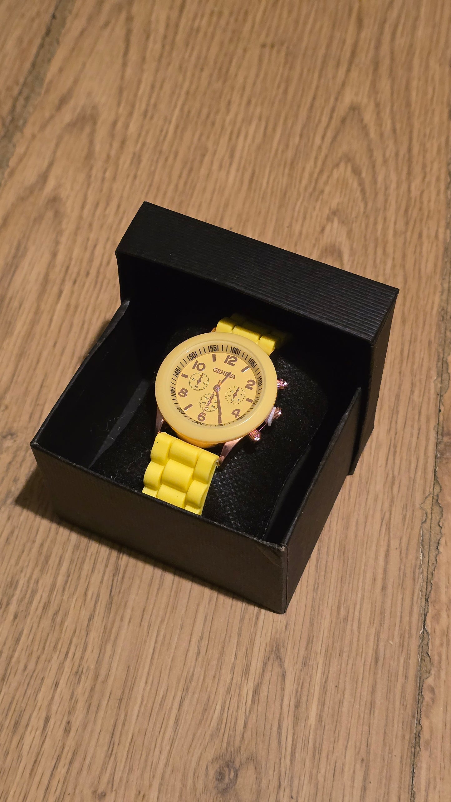 Geneva Ladies Quartz Watch - Yellow - New