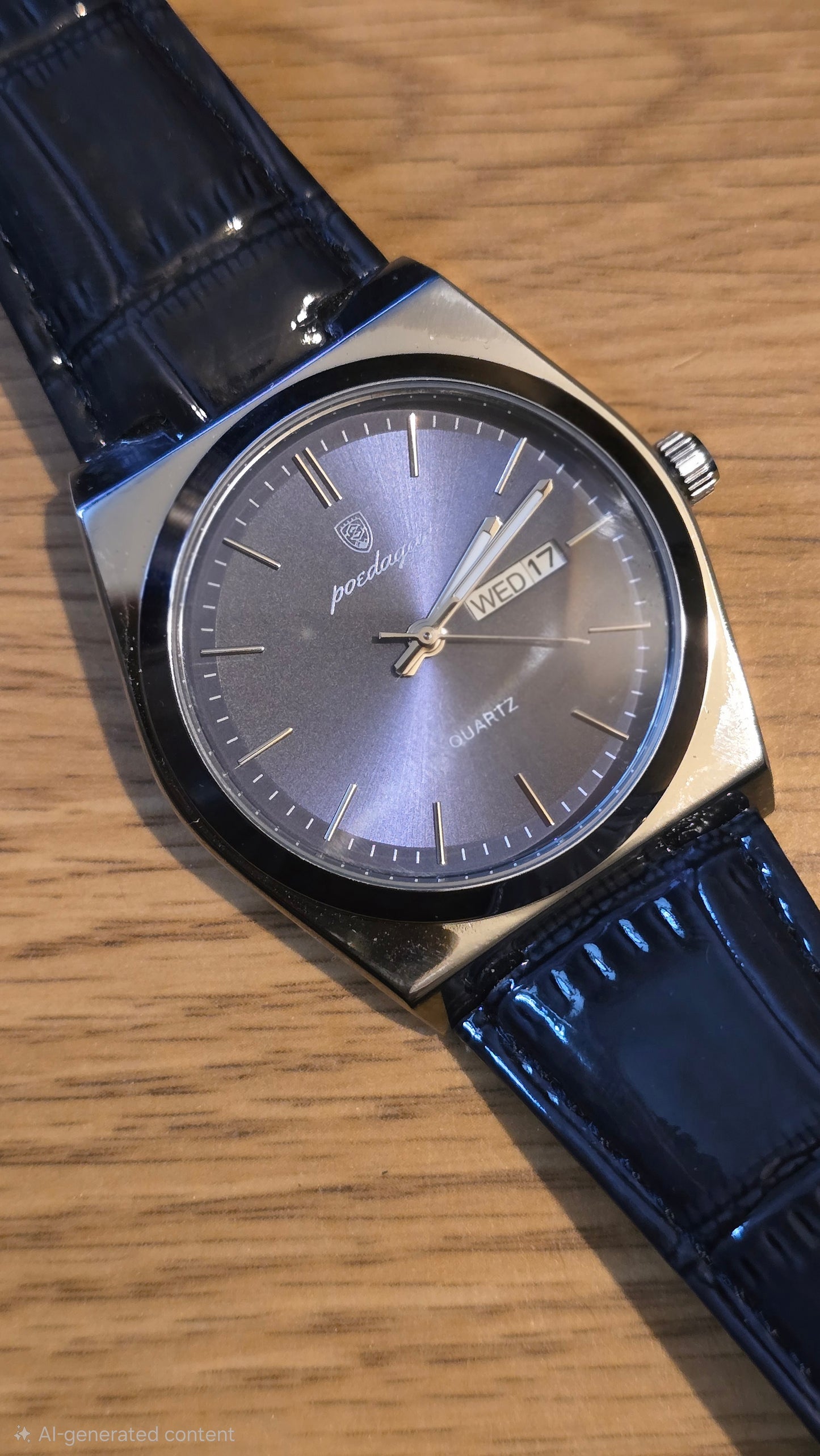 Poedagar Mens Quartz Watch - Blue - New - 1